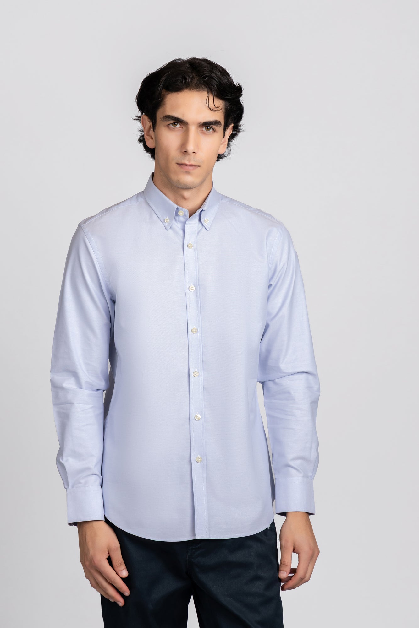 Button-Down Oxford Shirt Light Blue