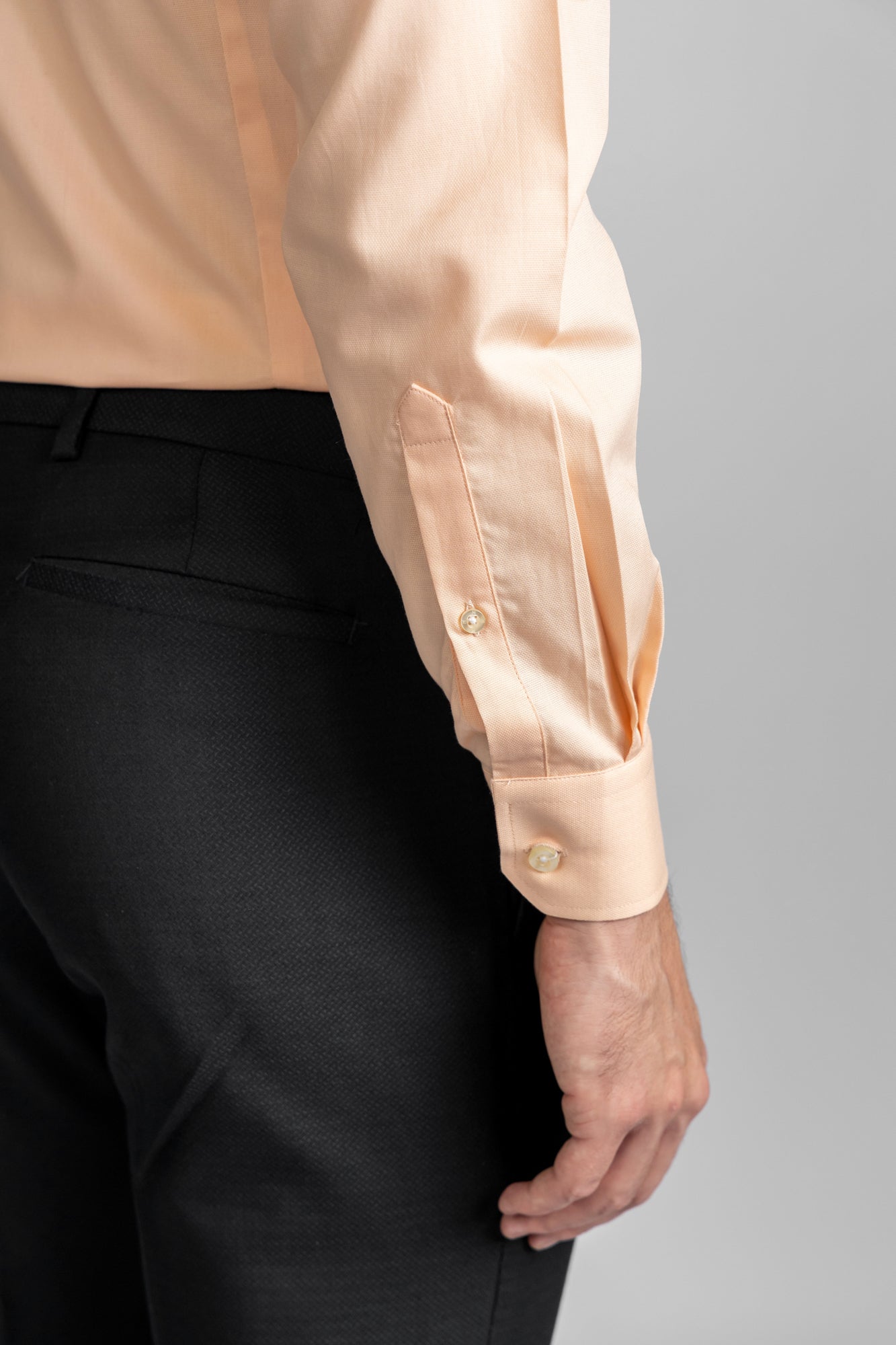 Orange Dobby Shirt - Slim Fit