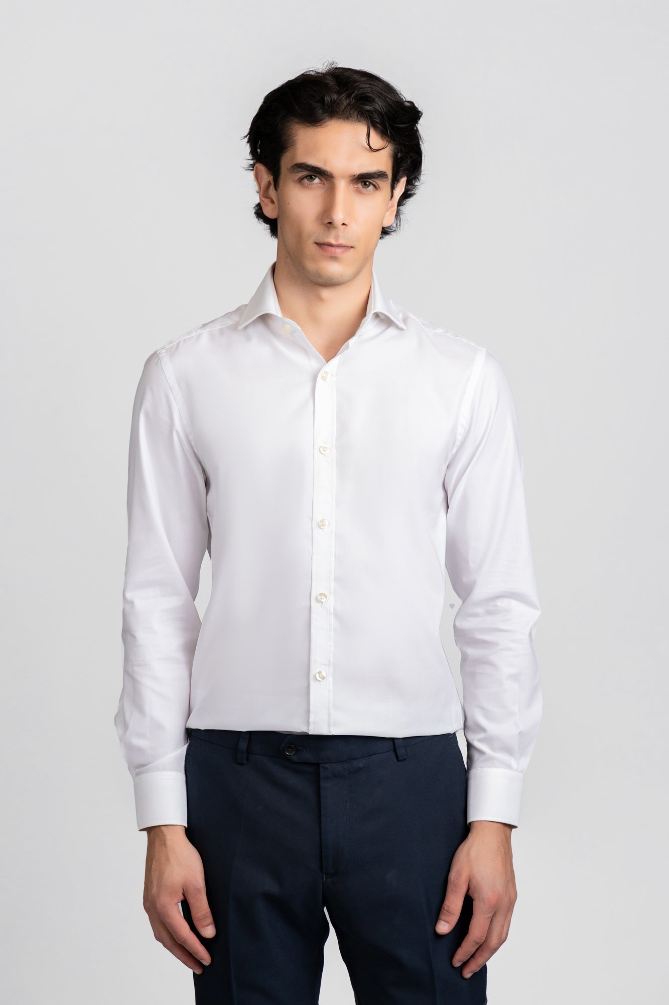 White Twill Non-Iron Shirt - Slim Fit
