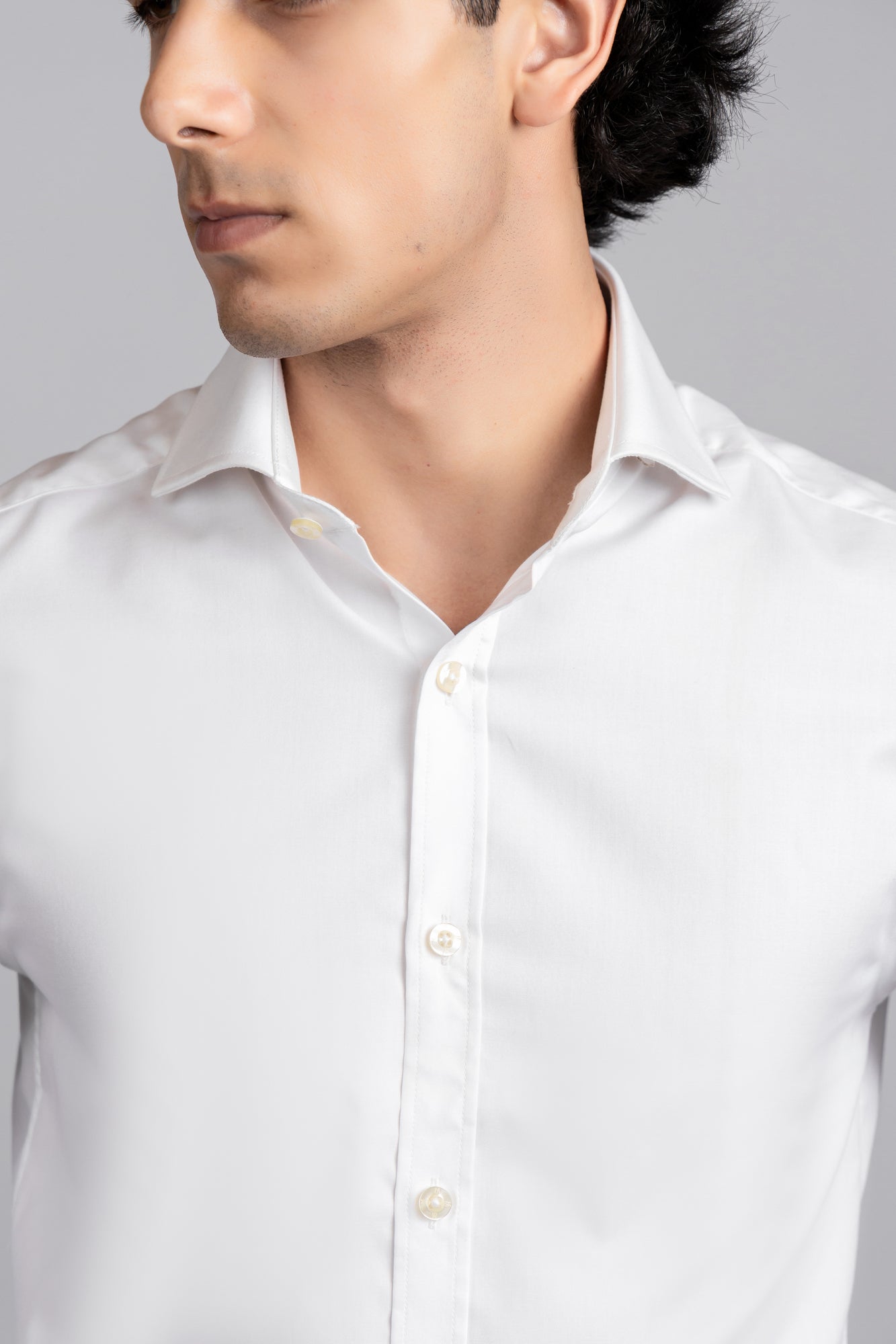 White Twill Non-Iron Shirt - Slim Fit
