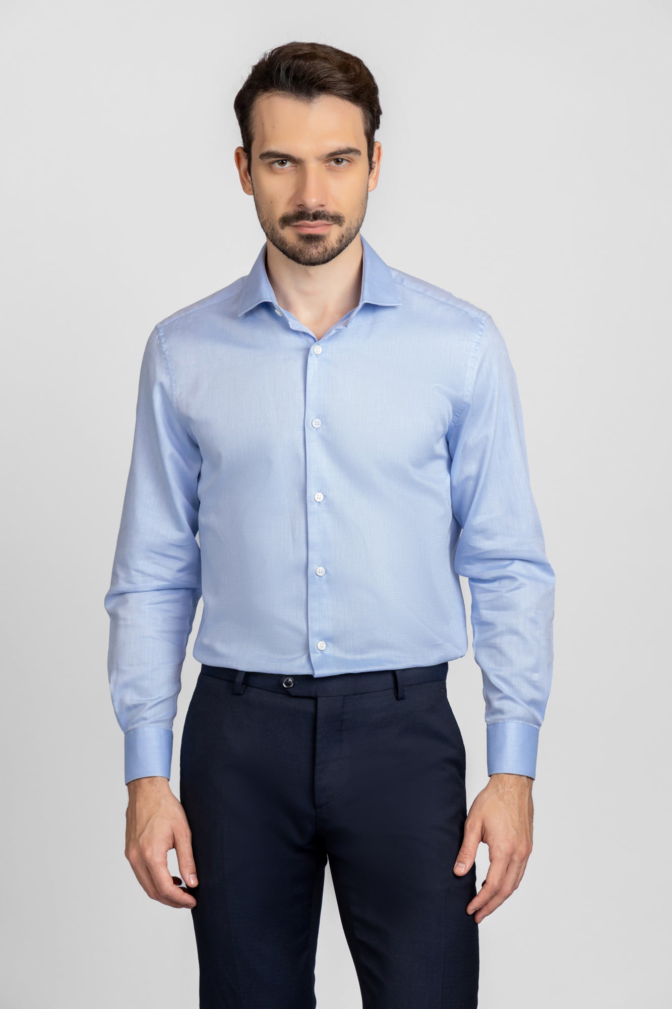 Blue Filafil Shirt - Slim Fit
