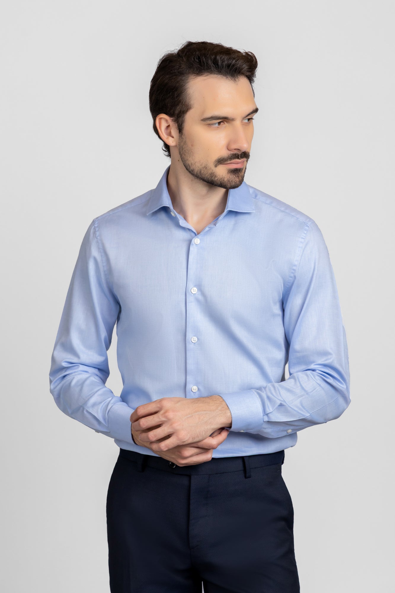 Blue Filafil Shirt - Slim Fit