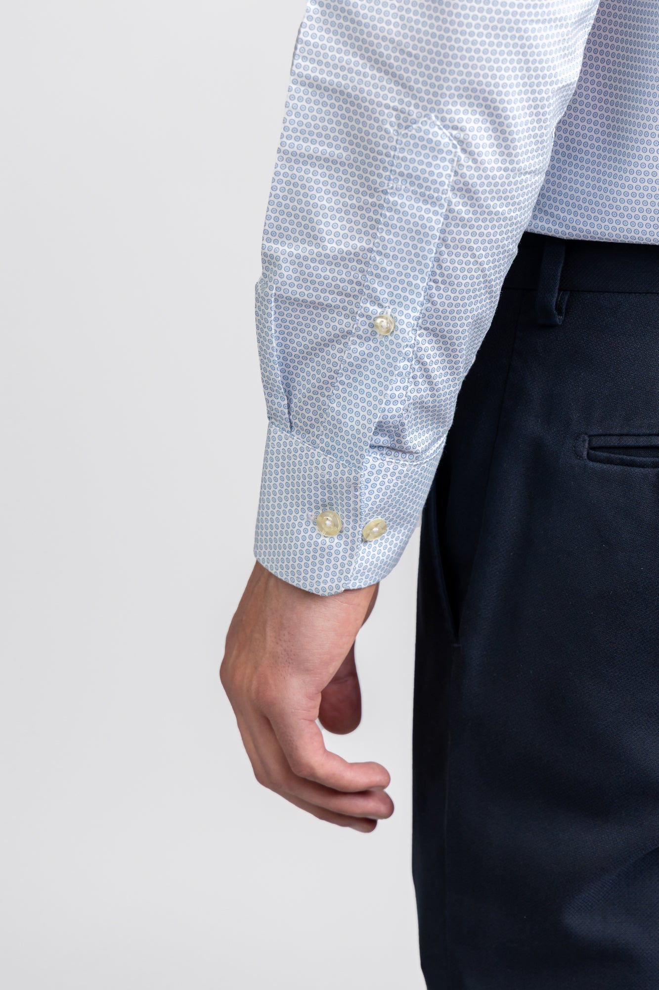 Printed Poplin Stretch Shirt