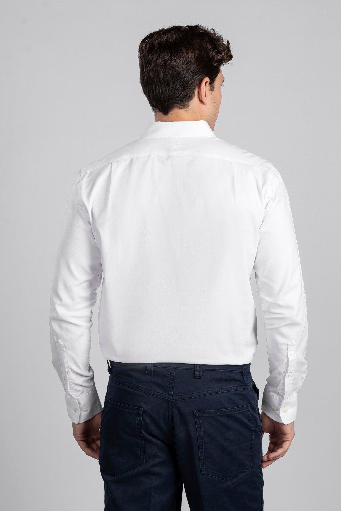 White Oxford Button-Down Shirt