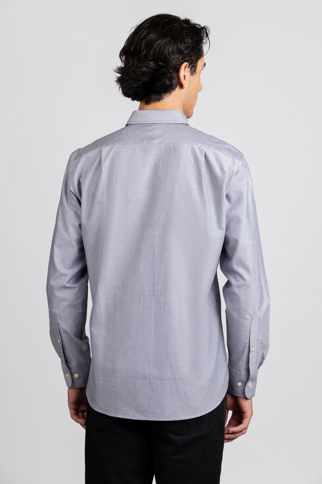 Button-Down Oxford Shirt Gray
