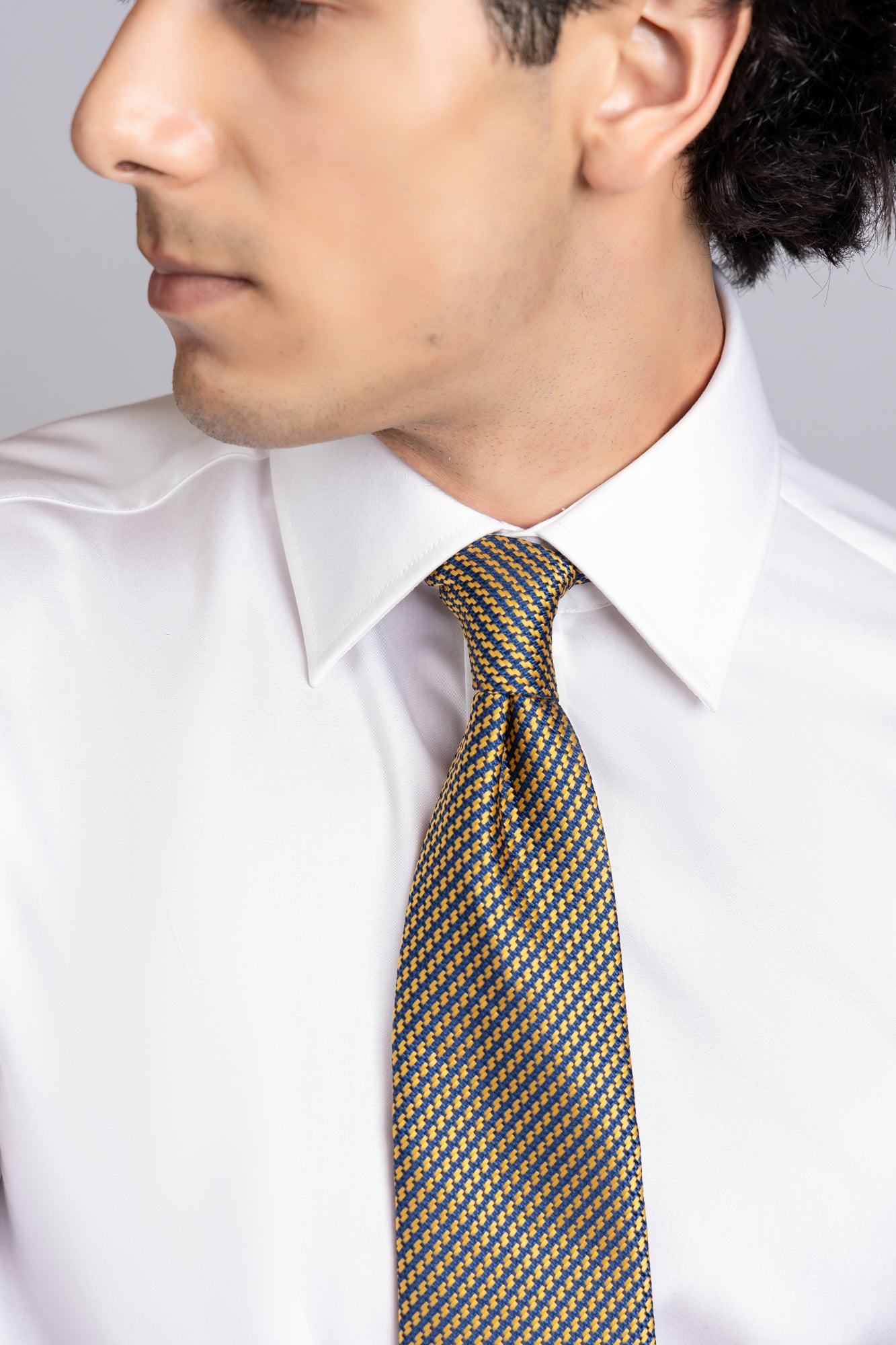 White Twill Double Cuff Shirt - Regular Fit