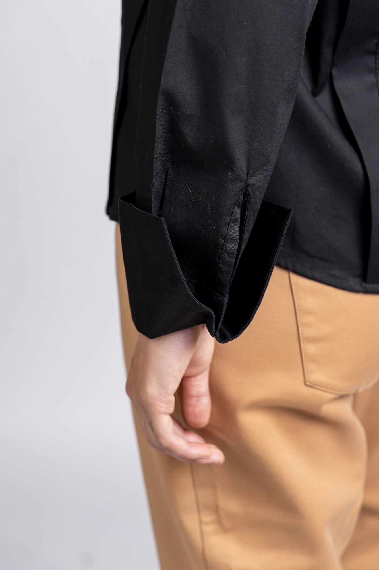 Poplin Shoulder Detail Stretch Shirt