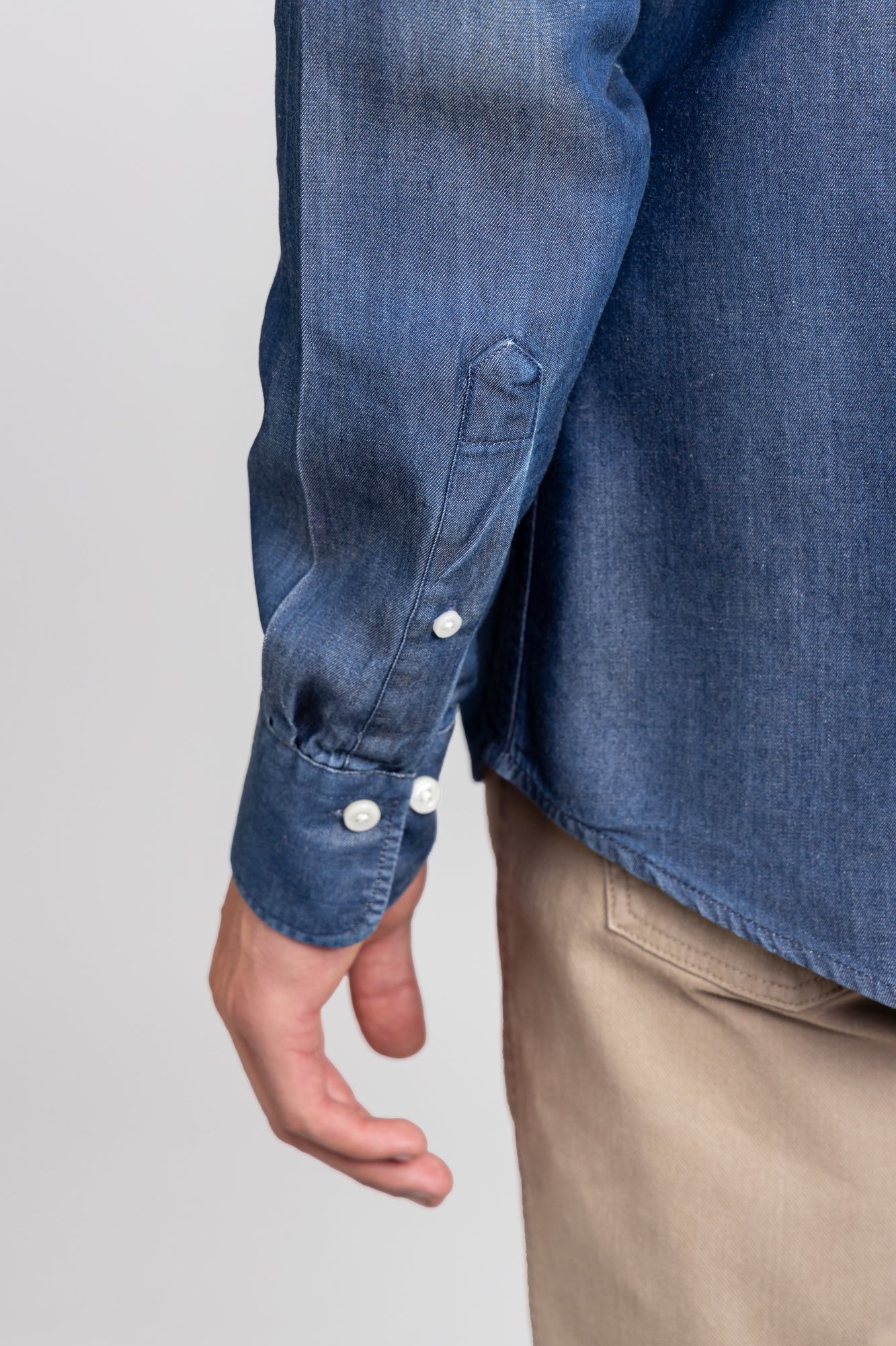 Medium Blue Denim Tencel Shirt