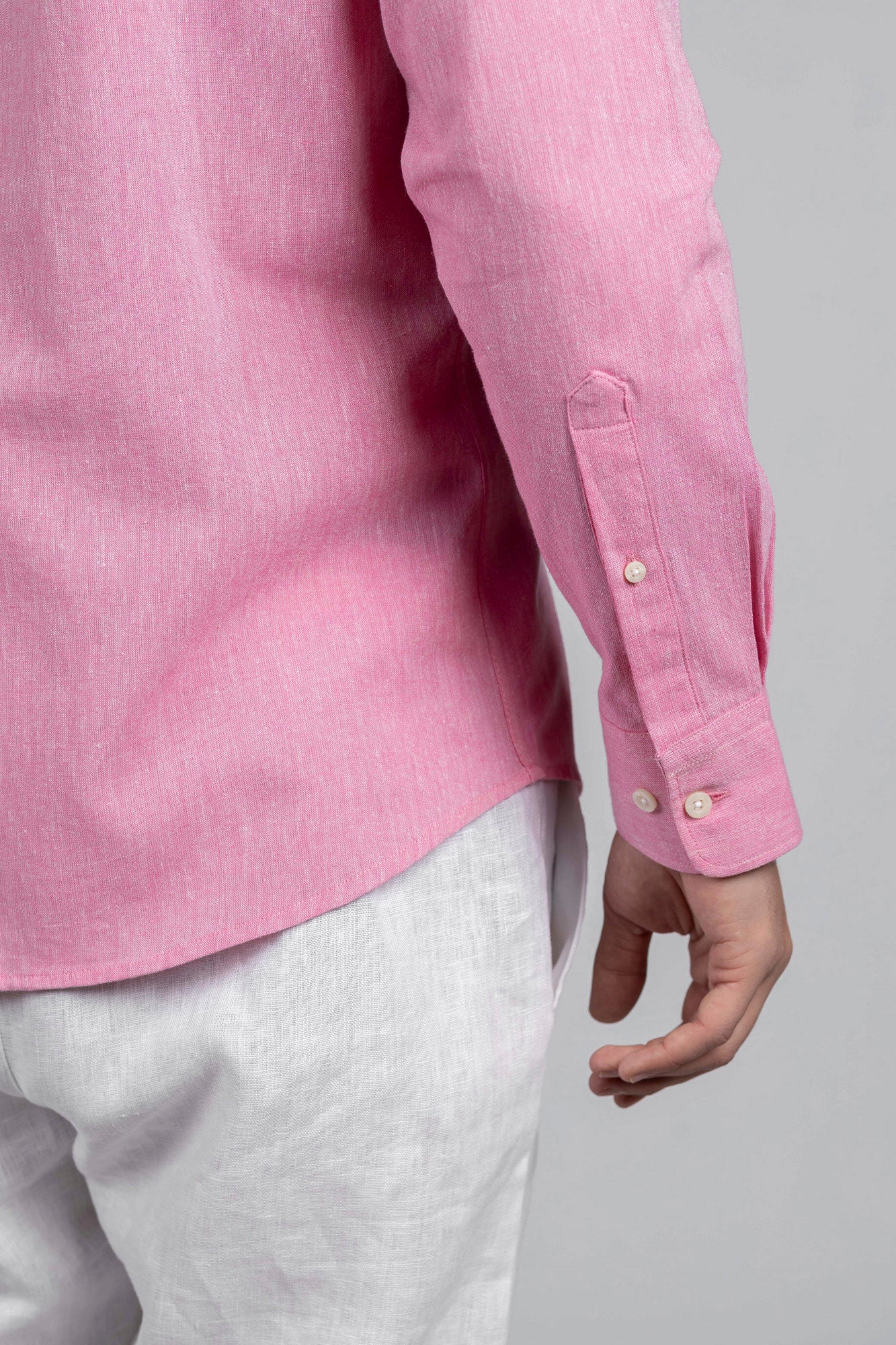 Fuchsia Cotton Linen Shirt