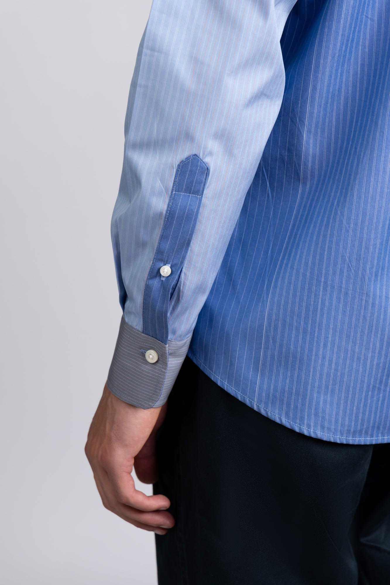 Multi-Color Striped Poplin Shirt