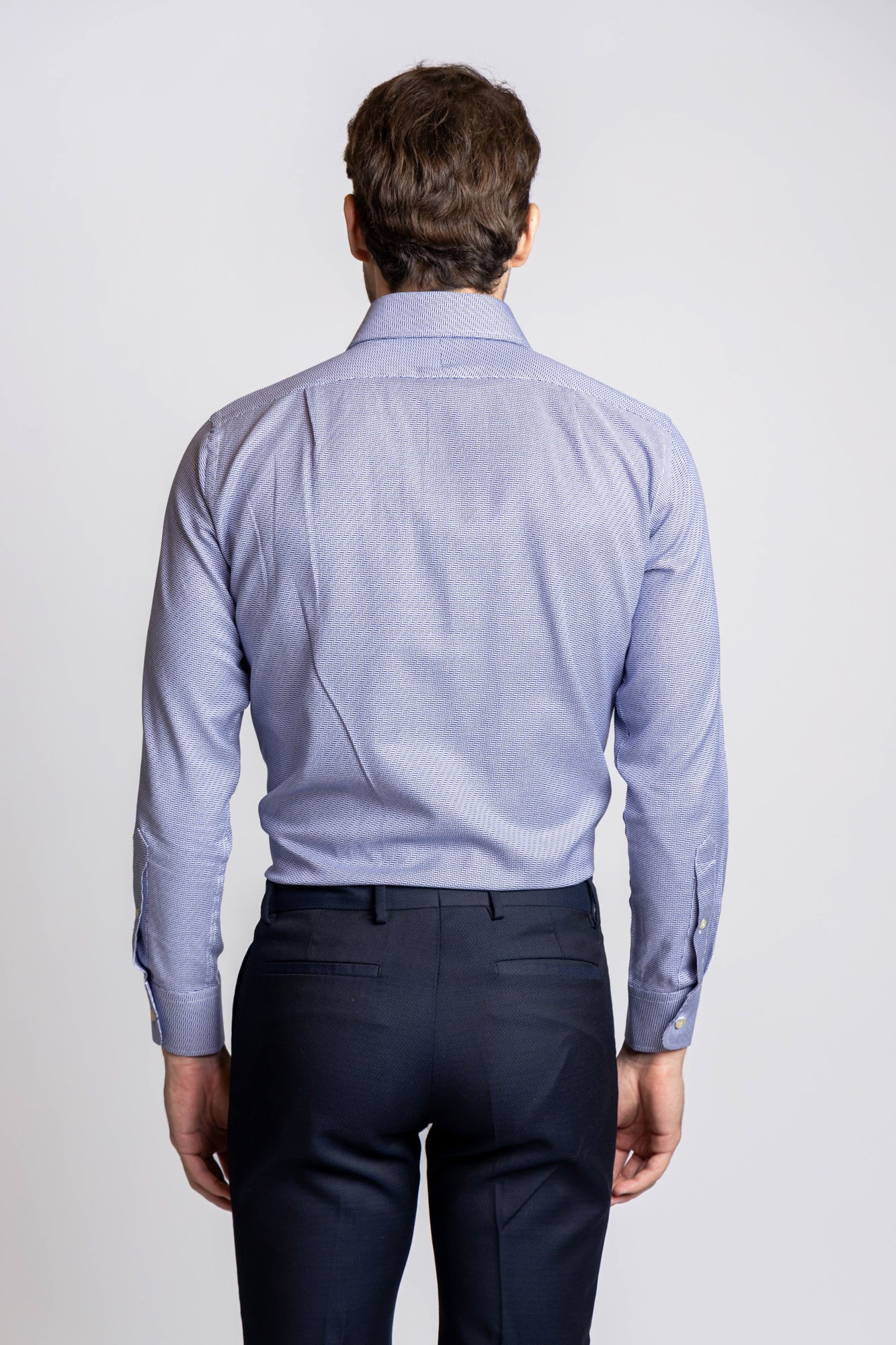 Blue Dobby Shirt - Regular Fit