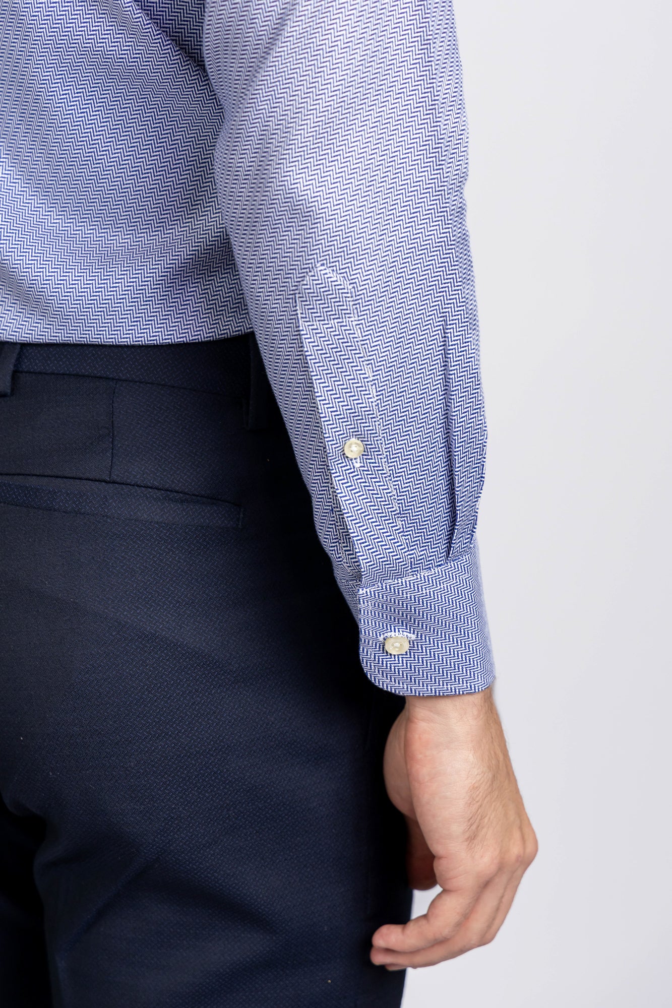 Blue Dobby Shirt - Regular Fit