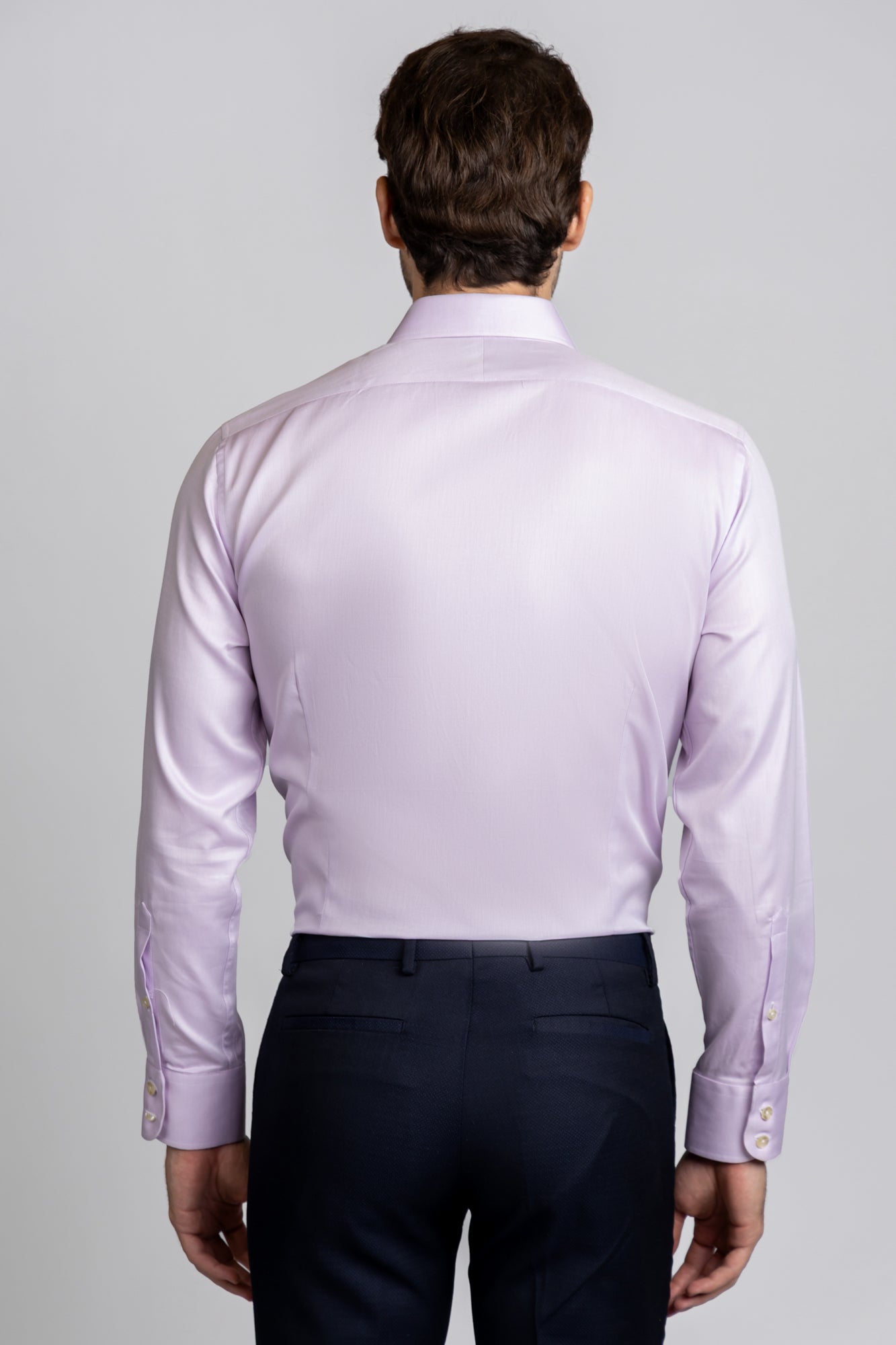 Light Purple Twill Shirt - Slim Fit