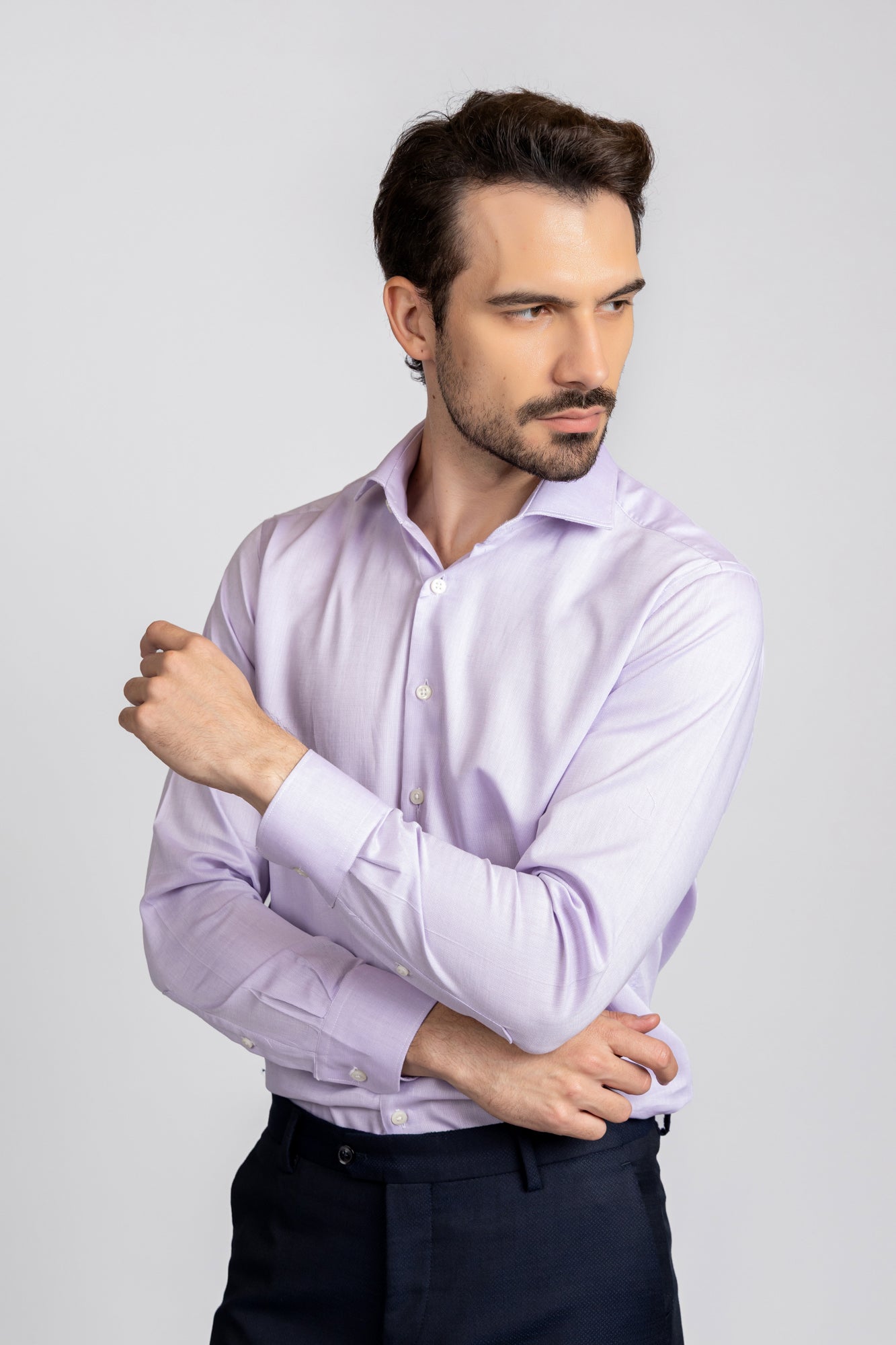 Purple Filafil Shirt - Regular Fit
