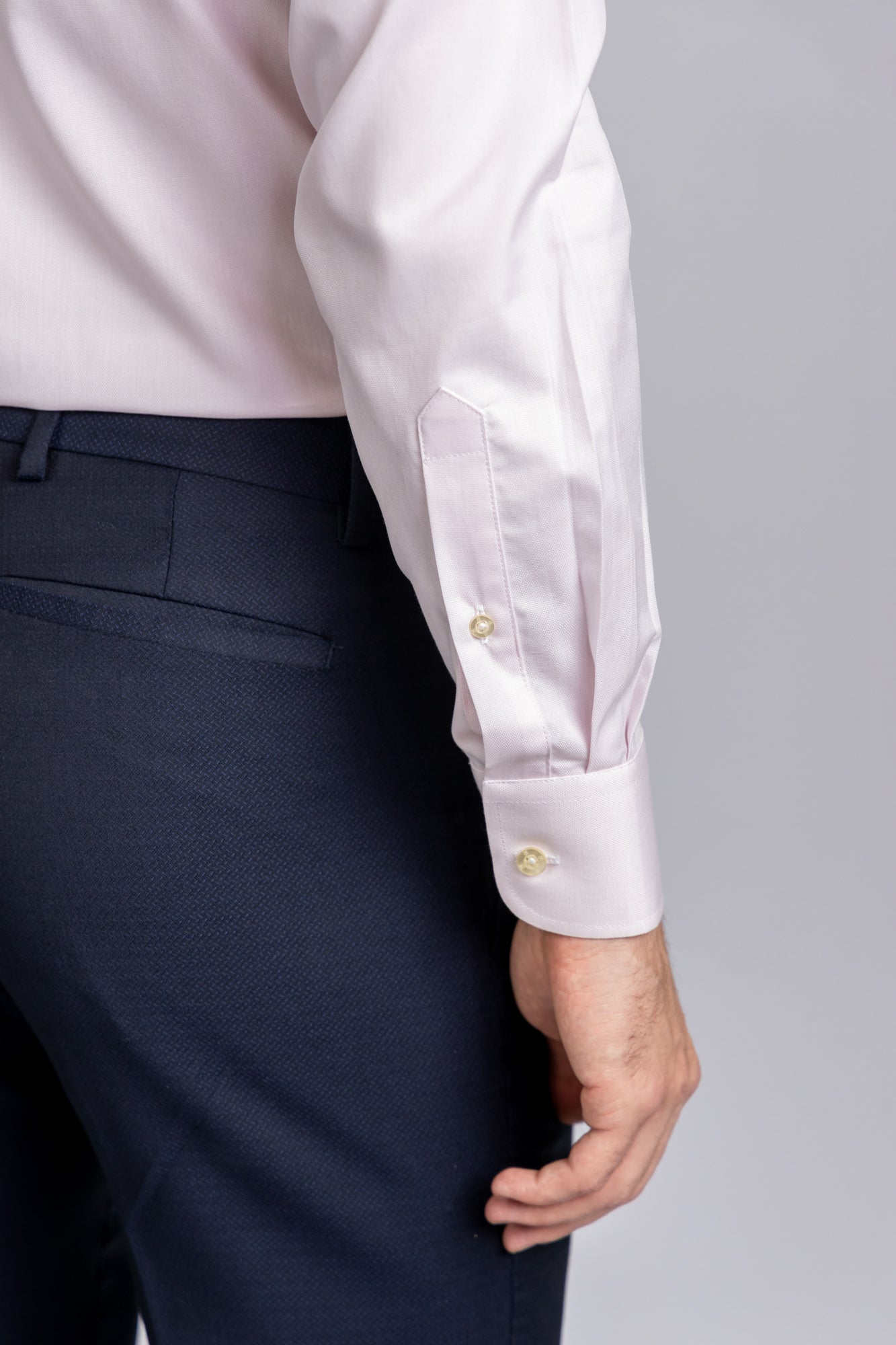 Light Pink Dobby Shirt - Regular Fit