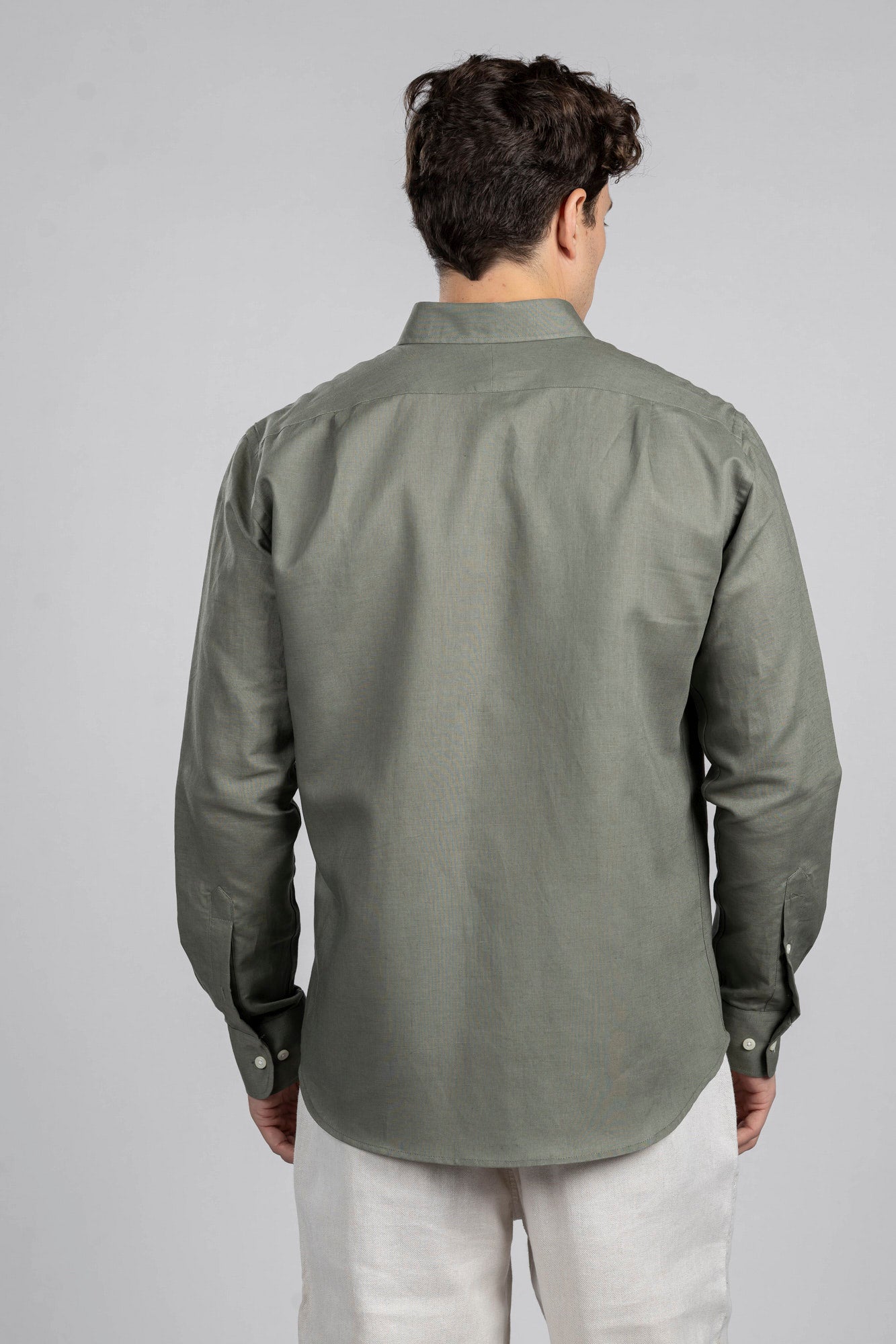 Linen Cotton Button-Down Shirt