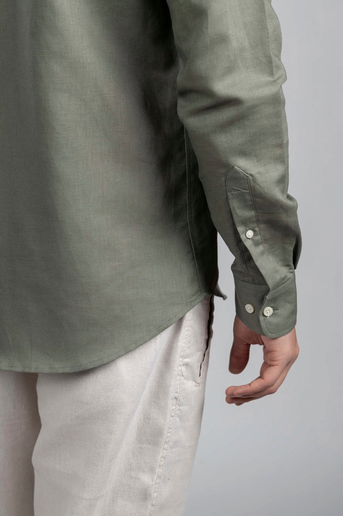 Linen Cotton Button-Down Shirt