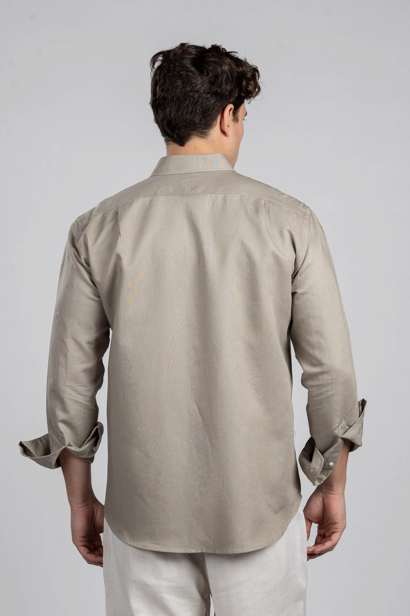 Linen Cotton Button-Down Shirt