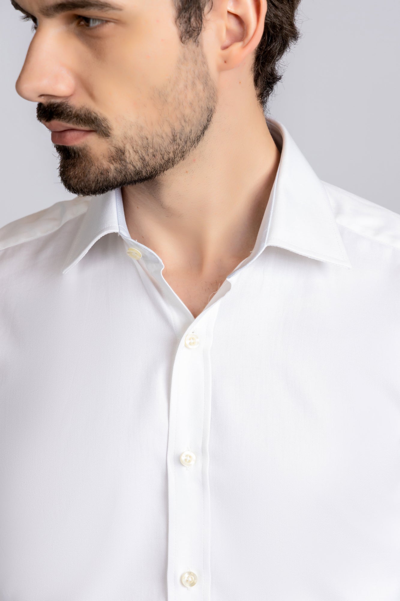 White Twill Shirt - Regular Fit