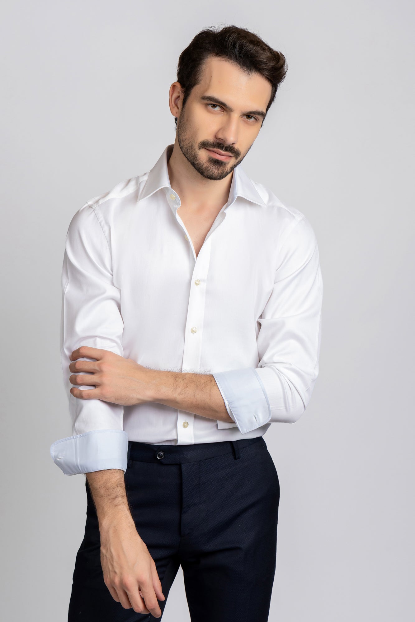 White Twill Shirt - Regular Fit