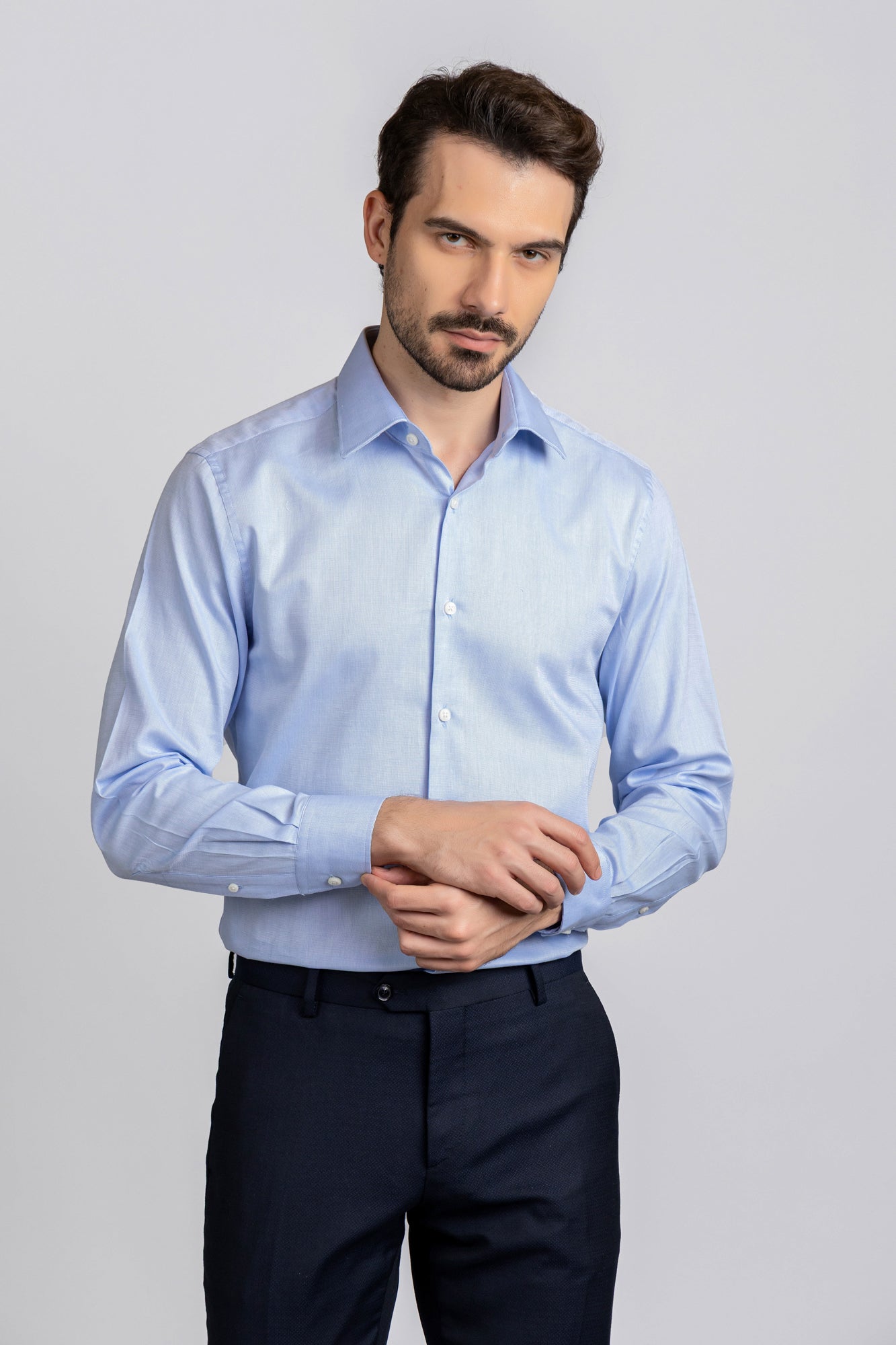 Blue Filafil Shirt - Slim Fit