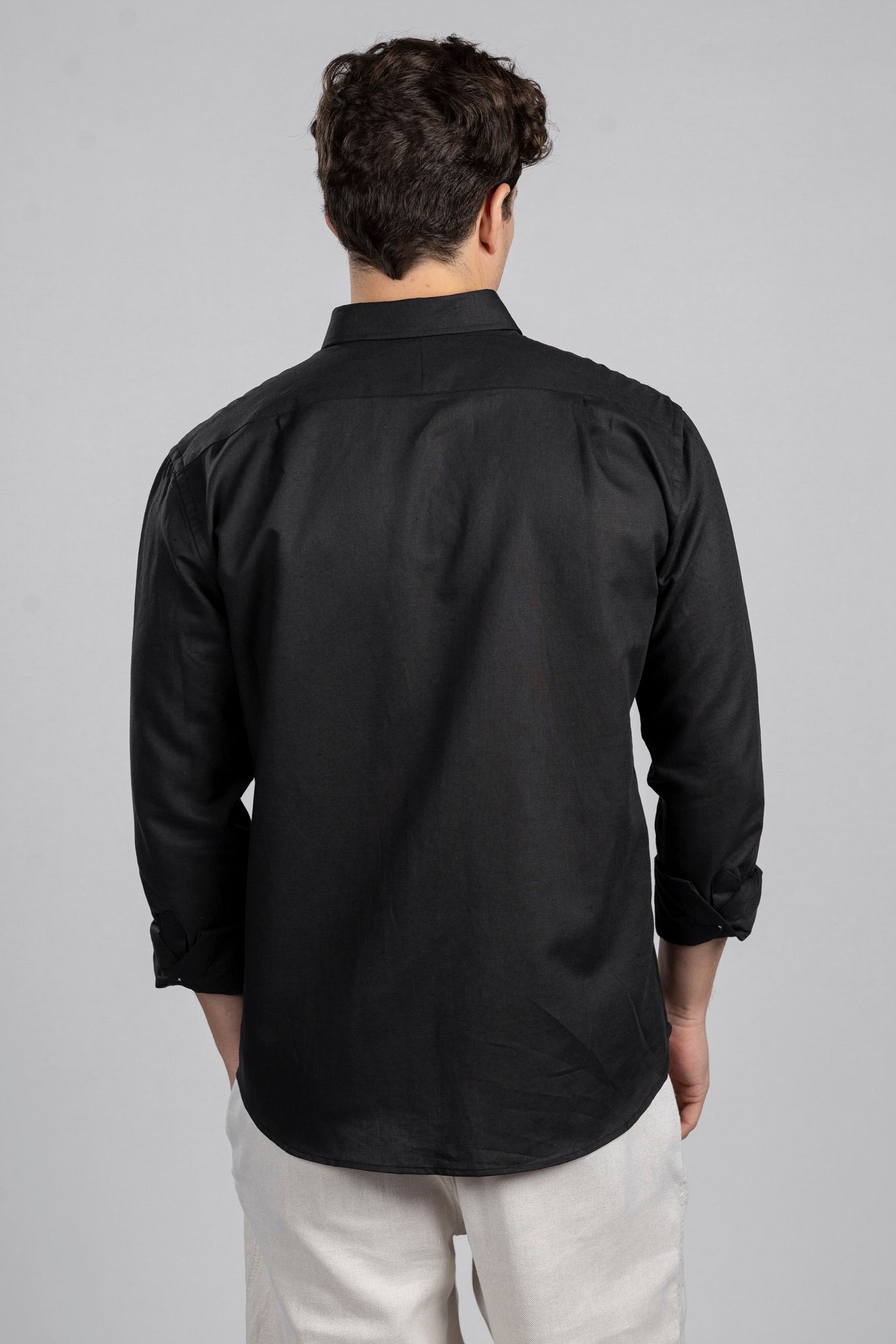 Linen Cotton Button-Down Shirt