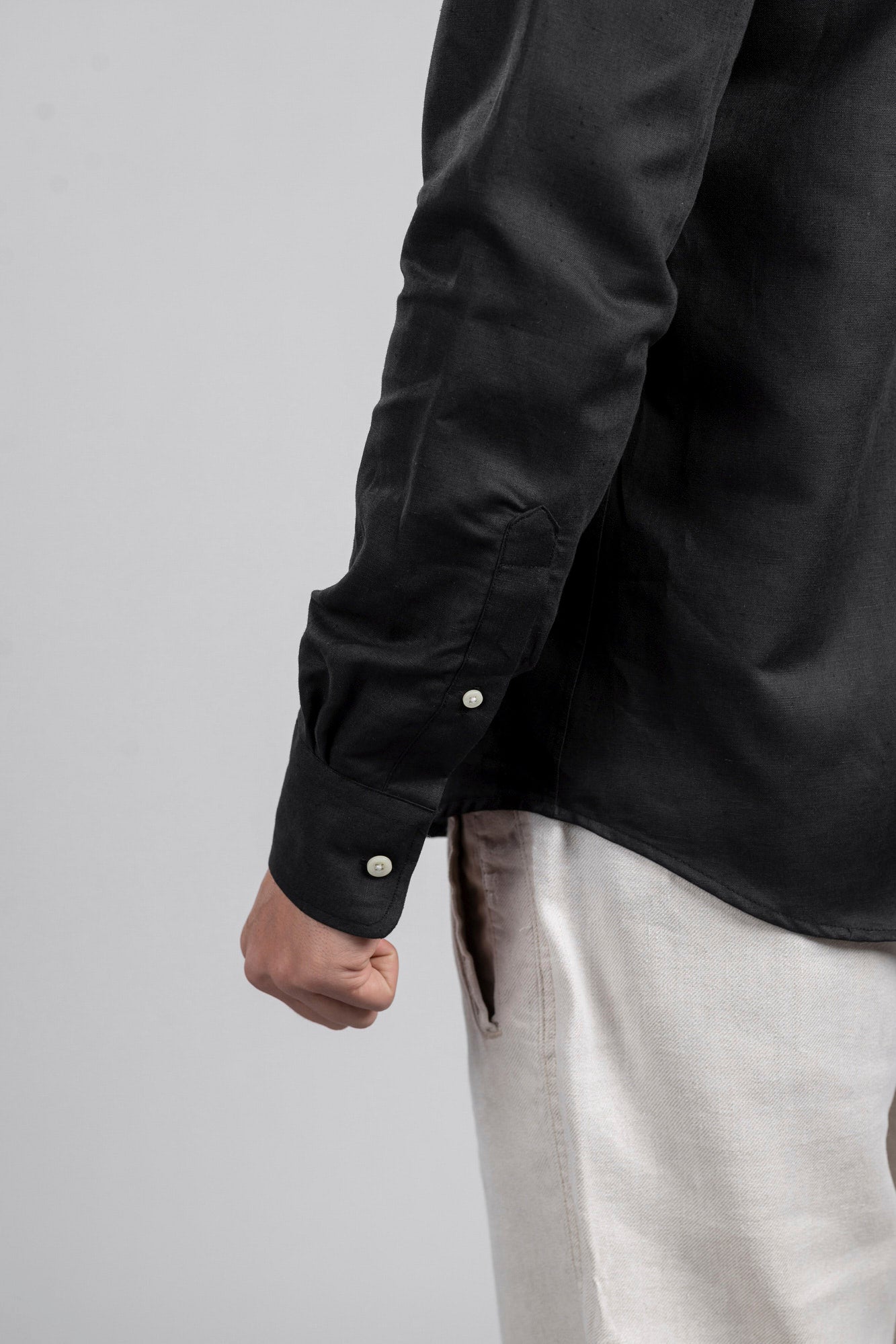 Linen Cotton Button-Down Shirt