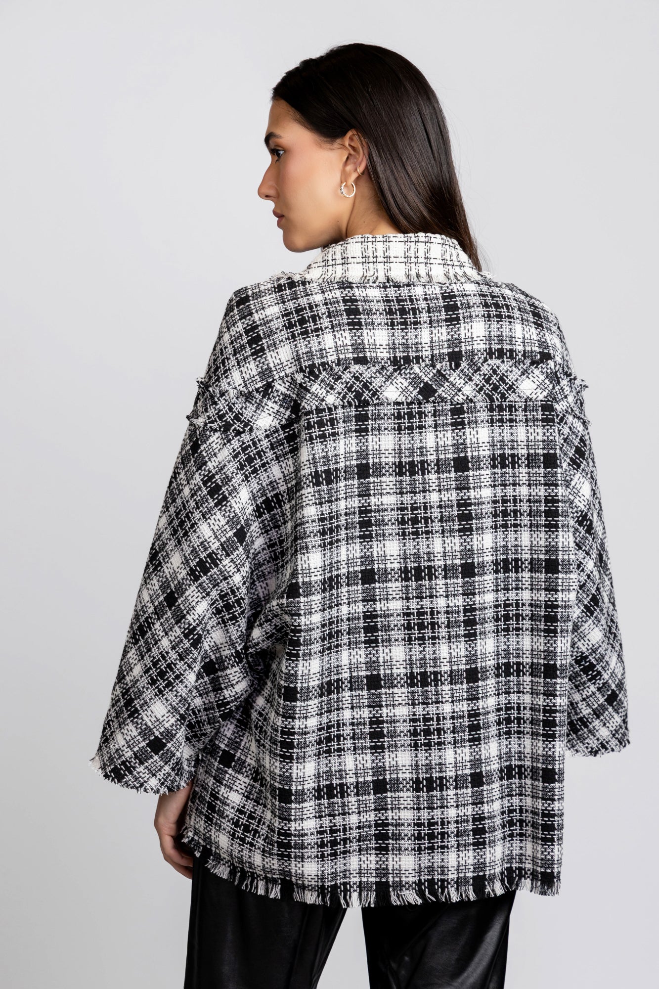 Black & White Contrast Overshirt