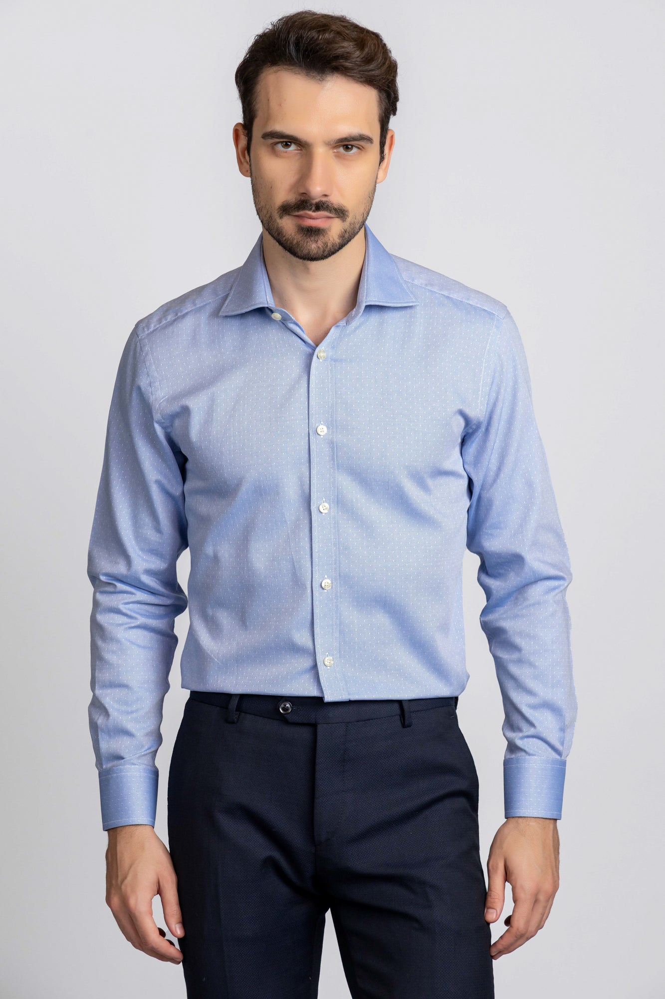 Dobby Shirt - Regular Fit Blue