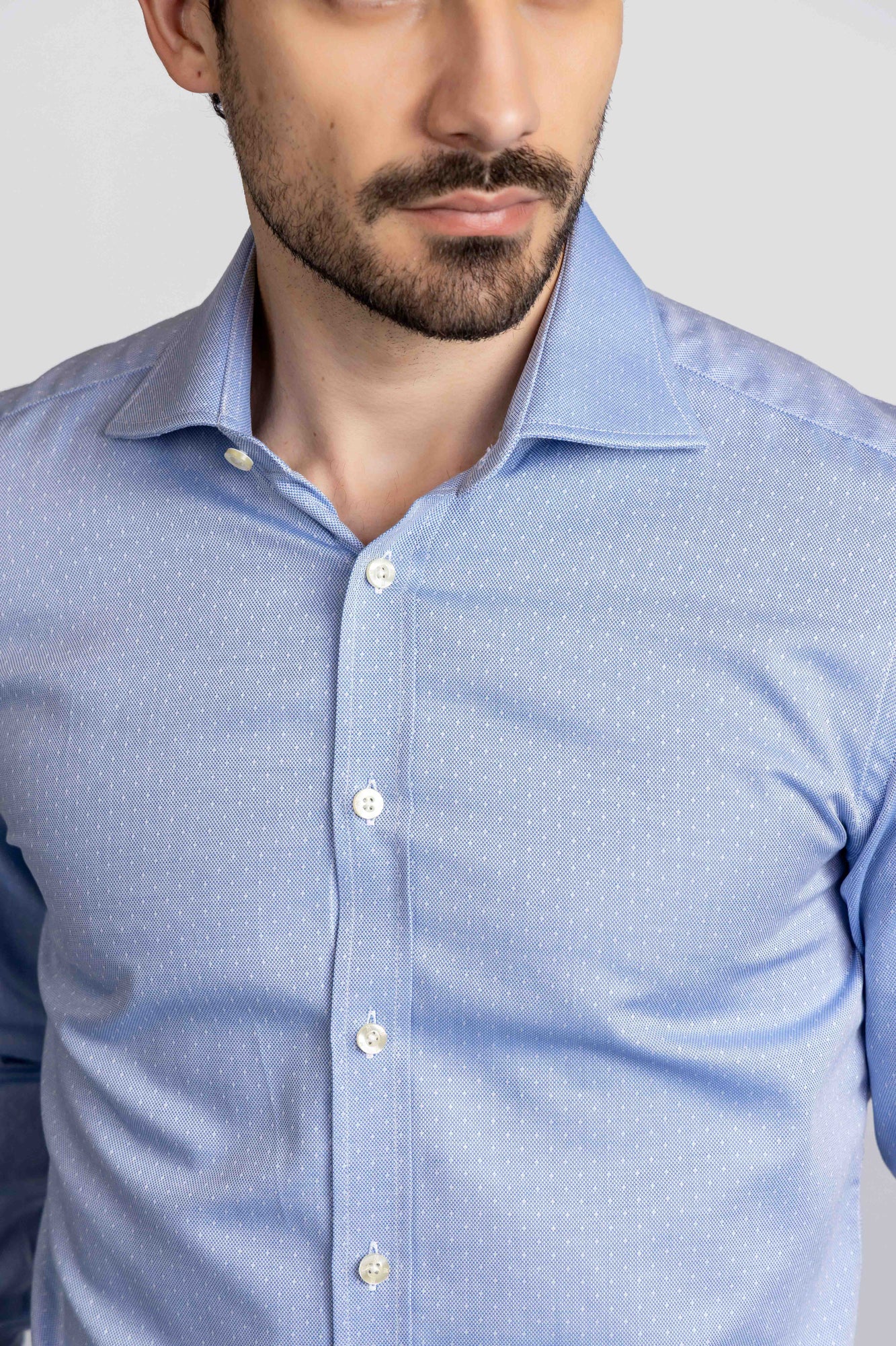 Dobby Shirt - Regular Fit Blue