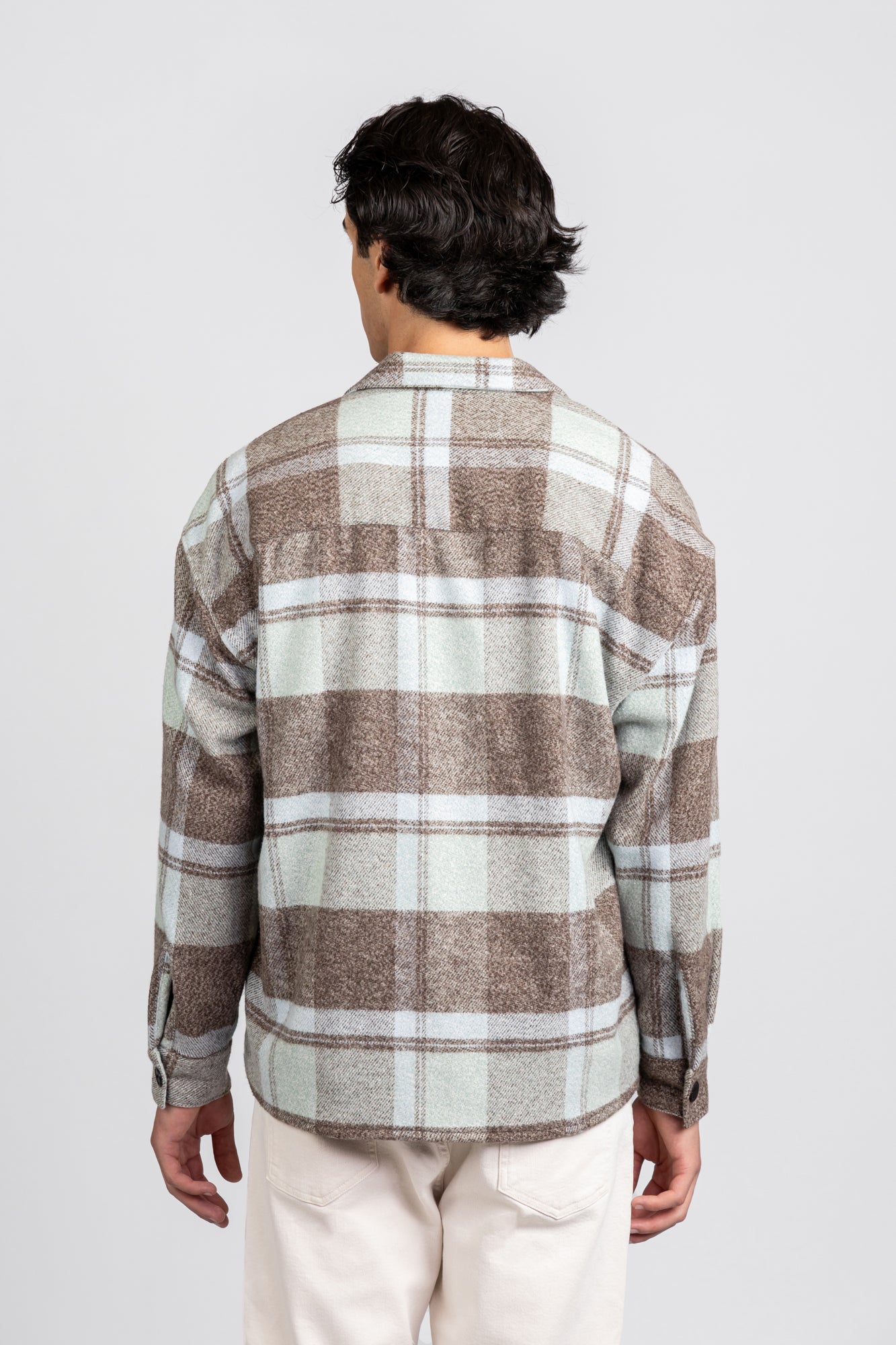 Brushed Checkered Overshirt
