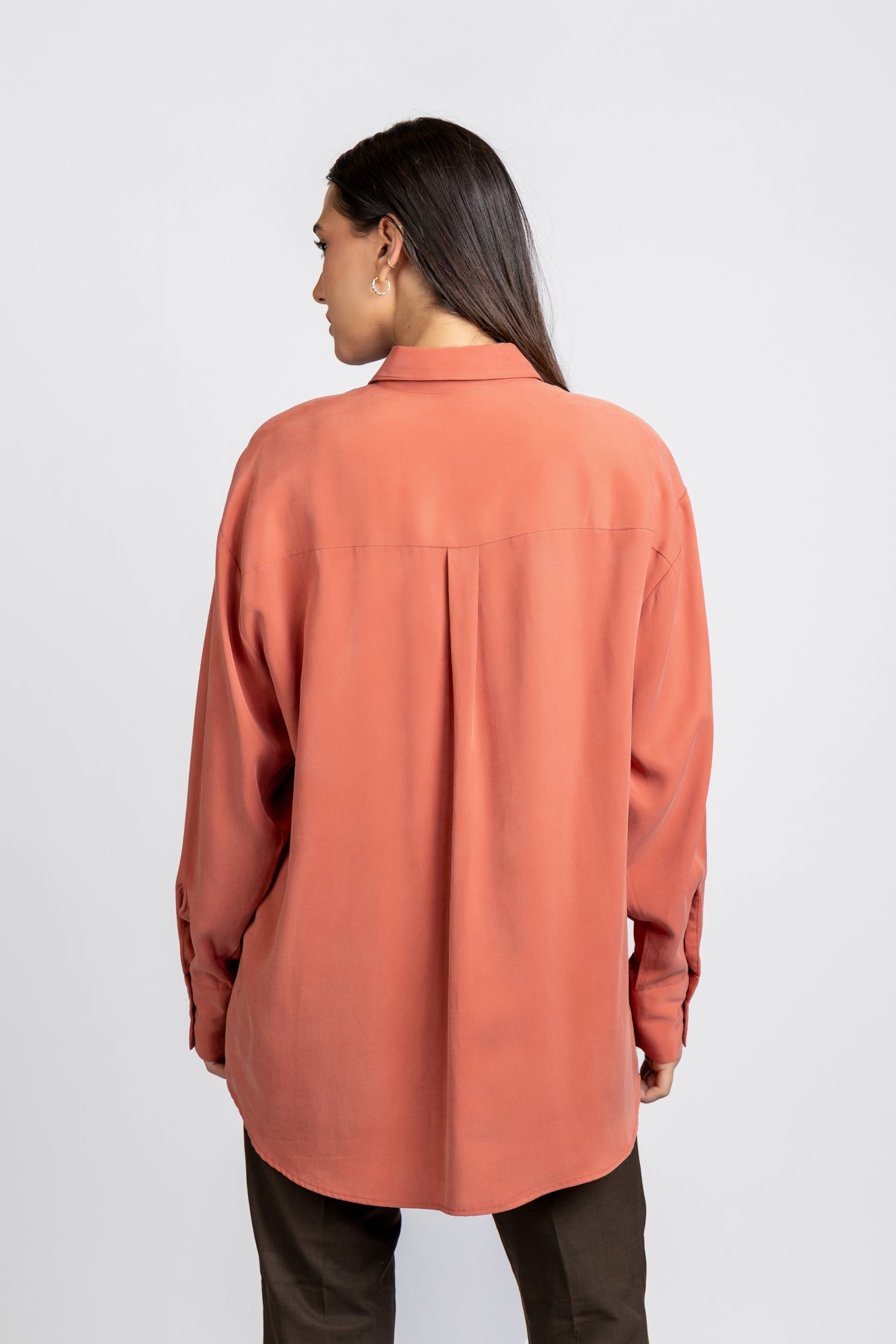 Tencel Shirt with Flap Pockets