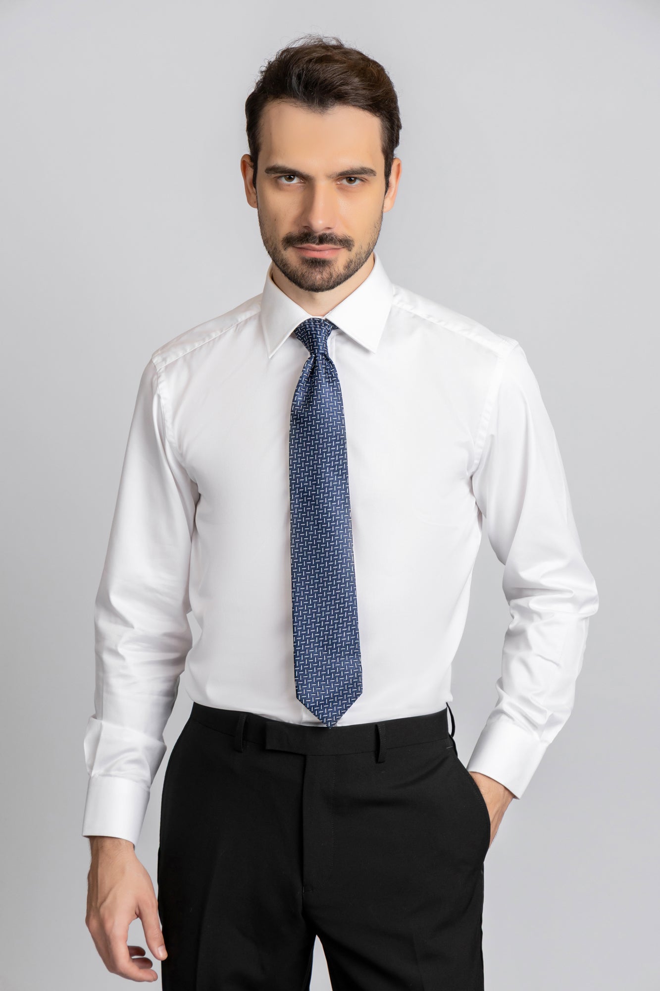 White Twill Shirt - Regular Fit