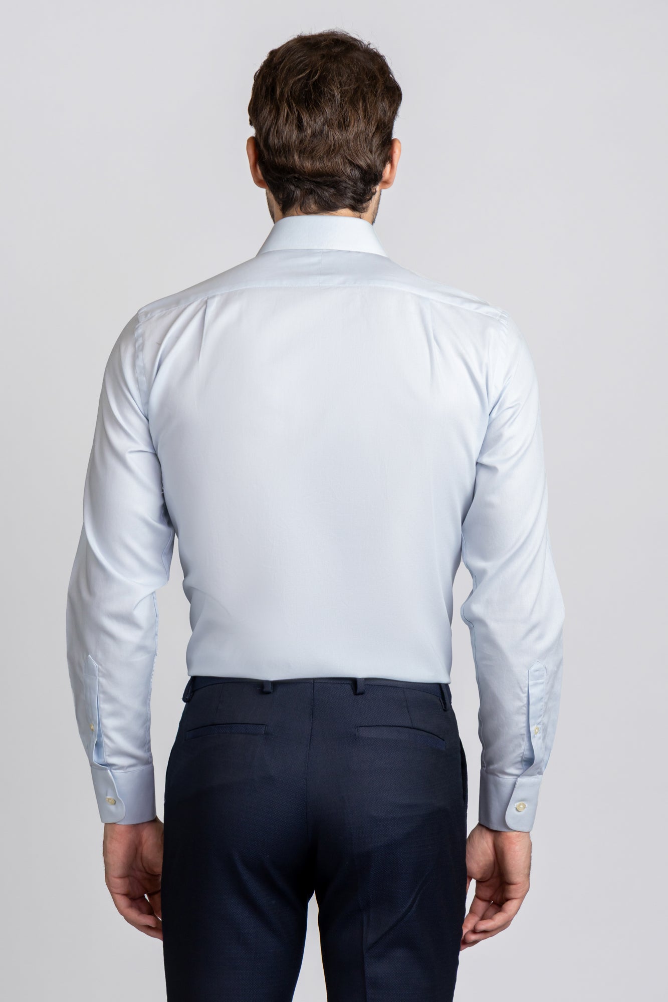 Light Blue Dobby Shirt - Regular Fit