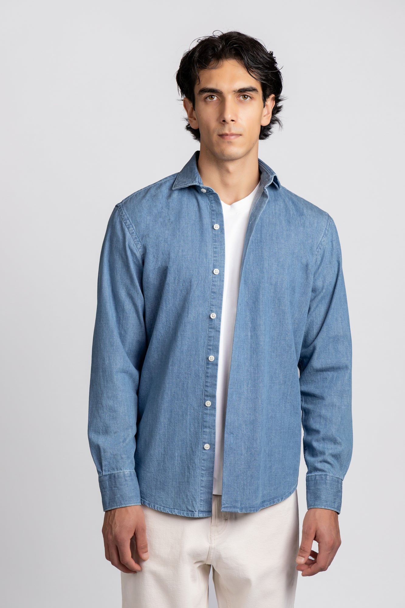 Cutaway Denim Shirt