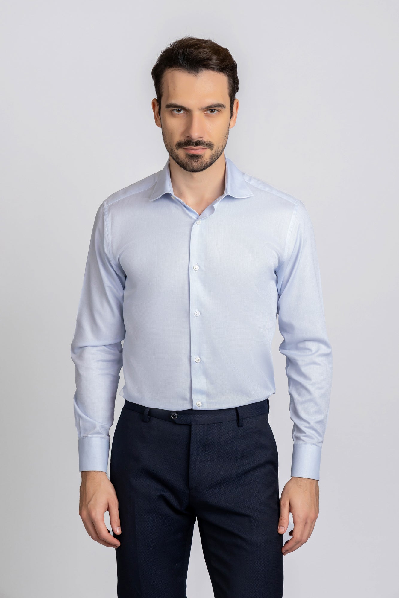 Light Blue Filafil Shirt - Regular Fit
