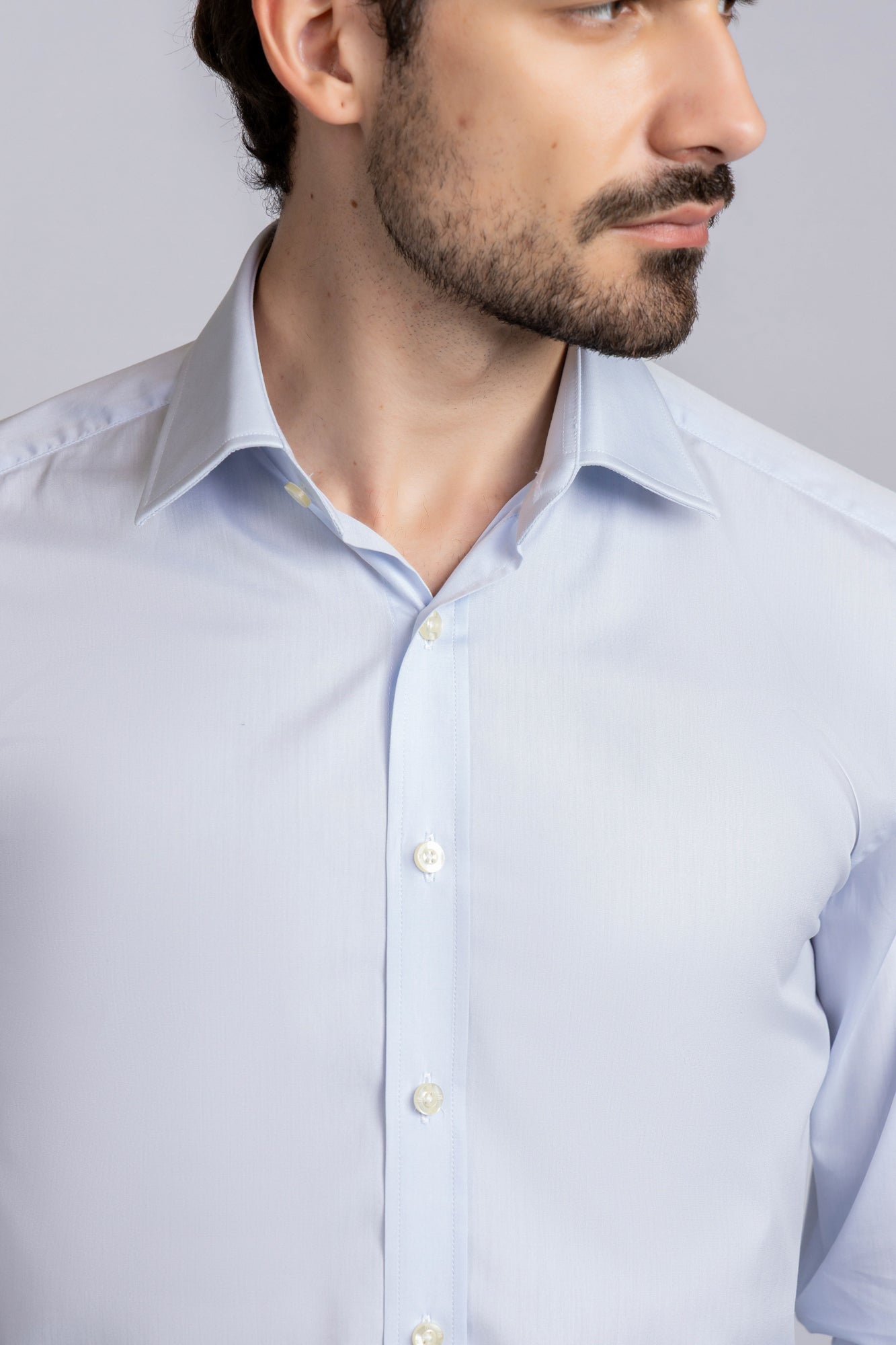 Light Blue Twill Shirt - Regular Fit
