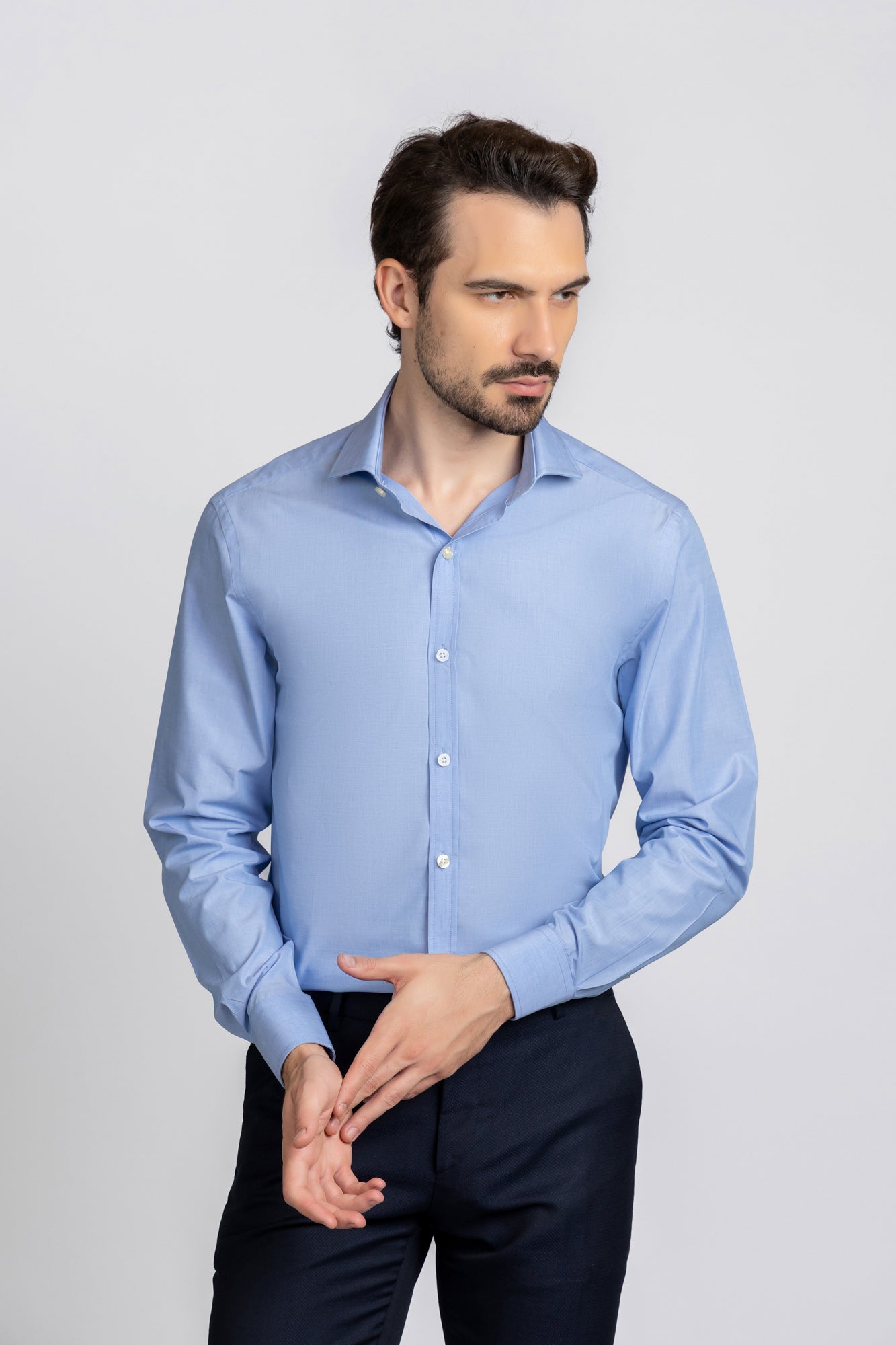 Blue Filafil Shirt - Slim Fit