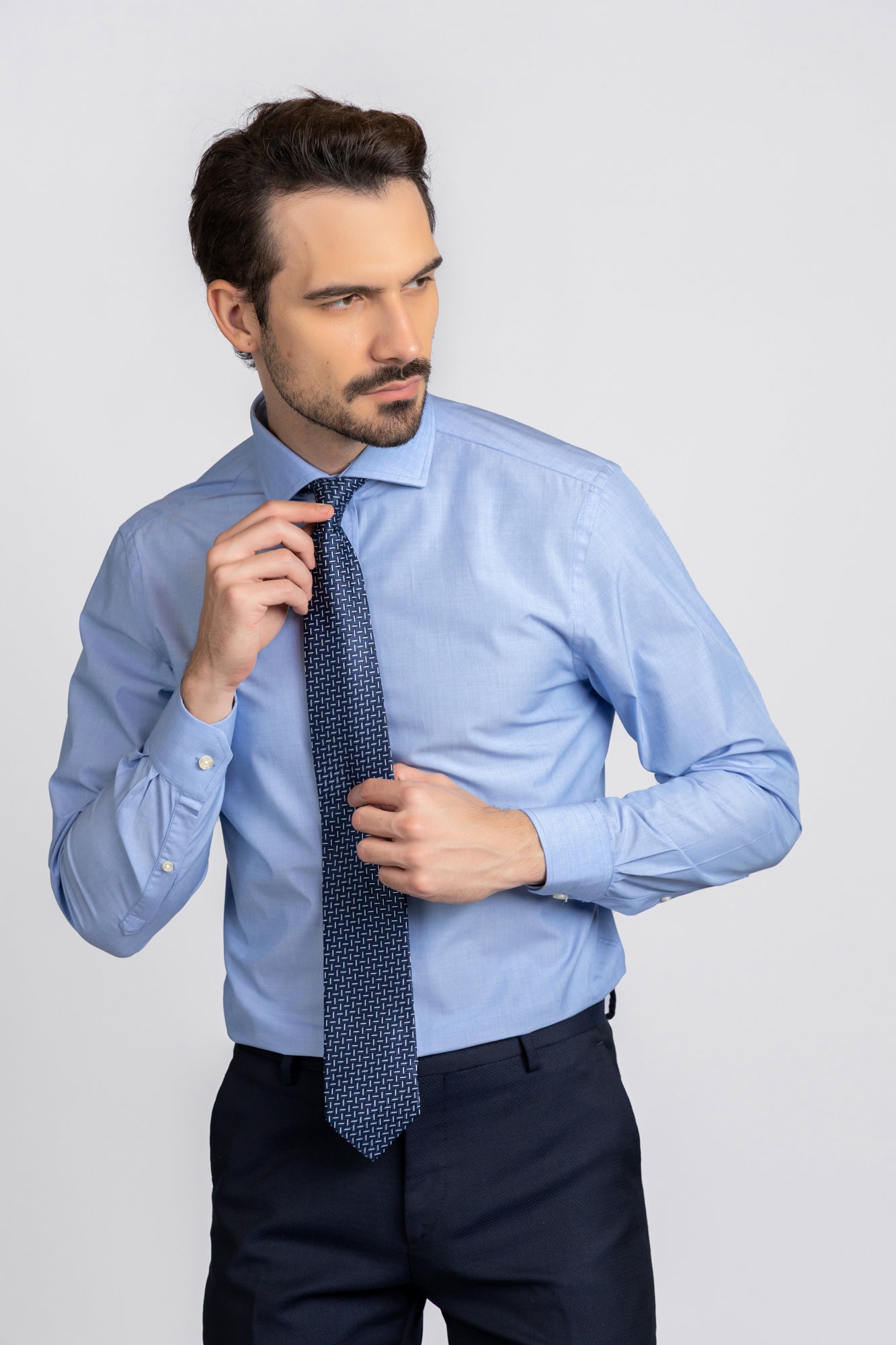 Blue Filafil Shirt - Slim Fit