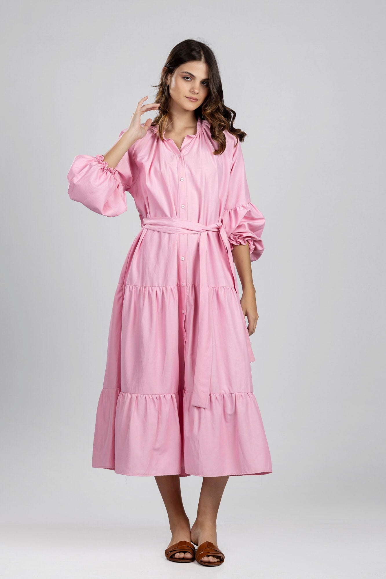 Pink Paneled Dress