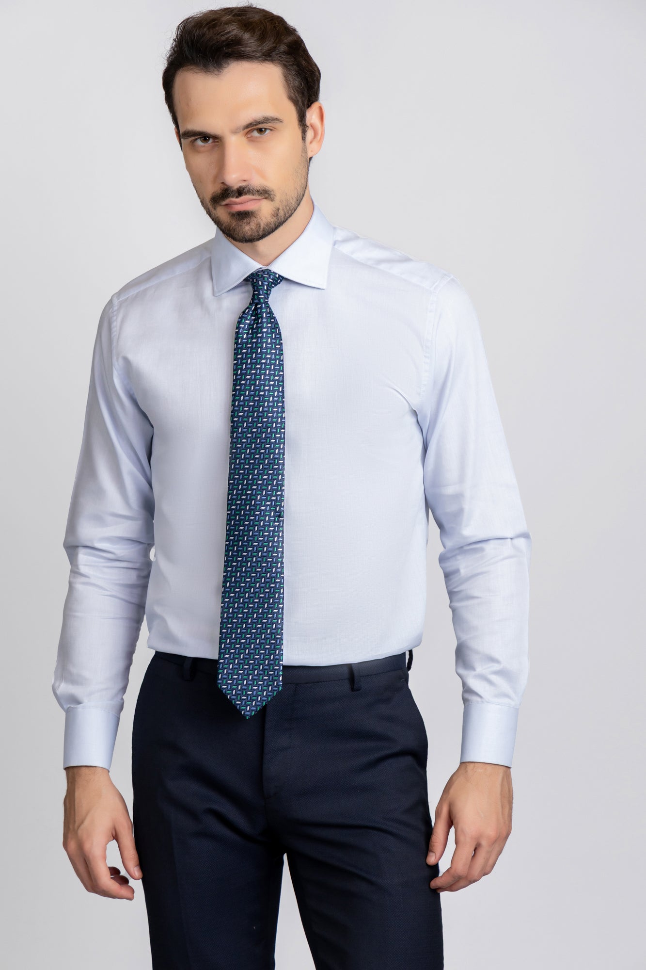 Light Blue Filafil Shirt - Regular Fit