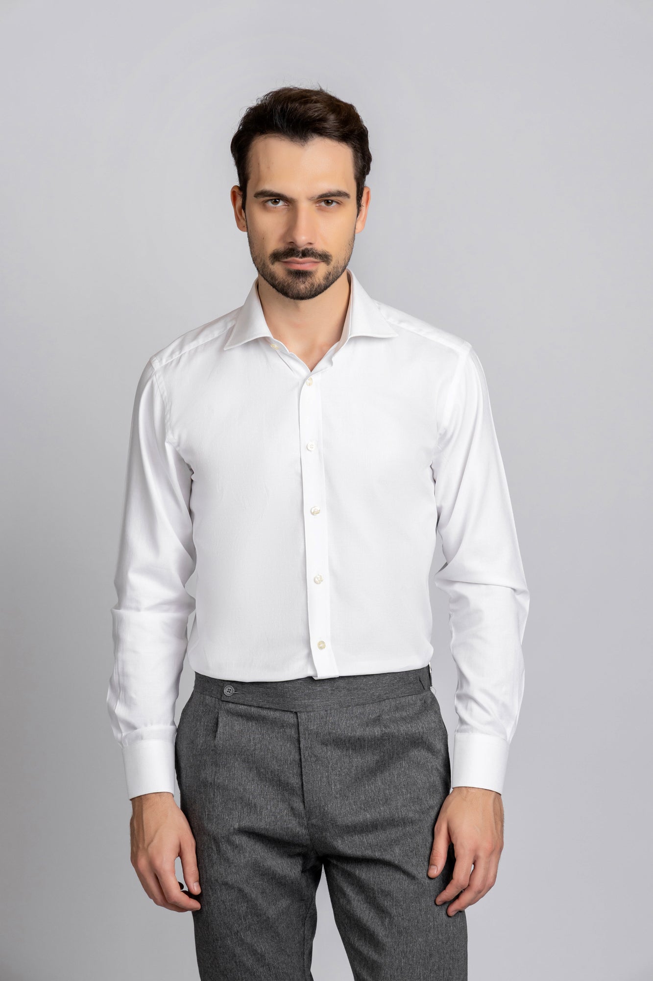Dobby Shirt - Regular Fit White