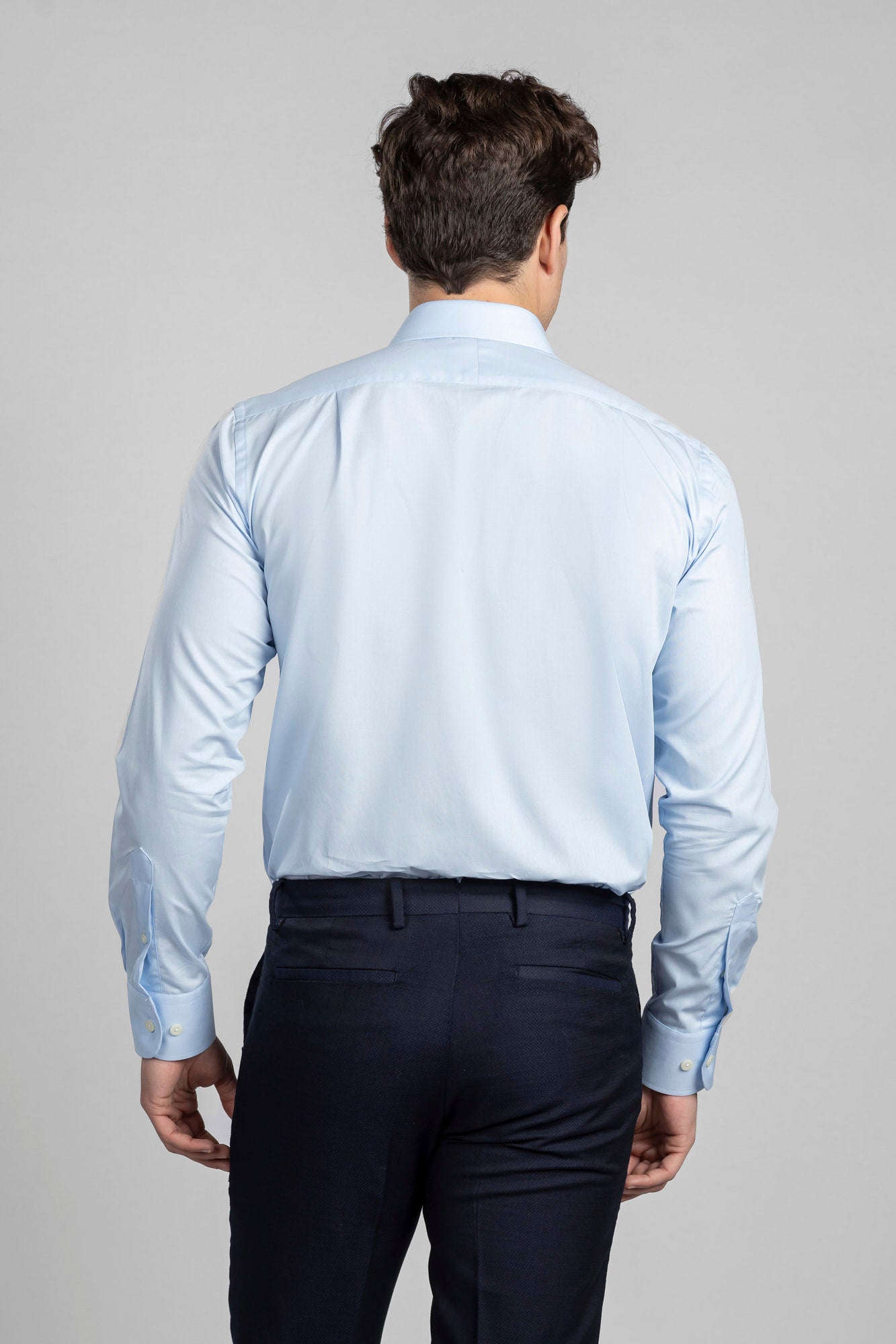 Light Blue Poplin Shirt - Regular Fit