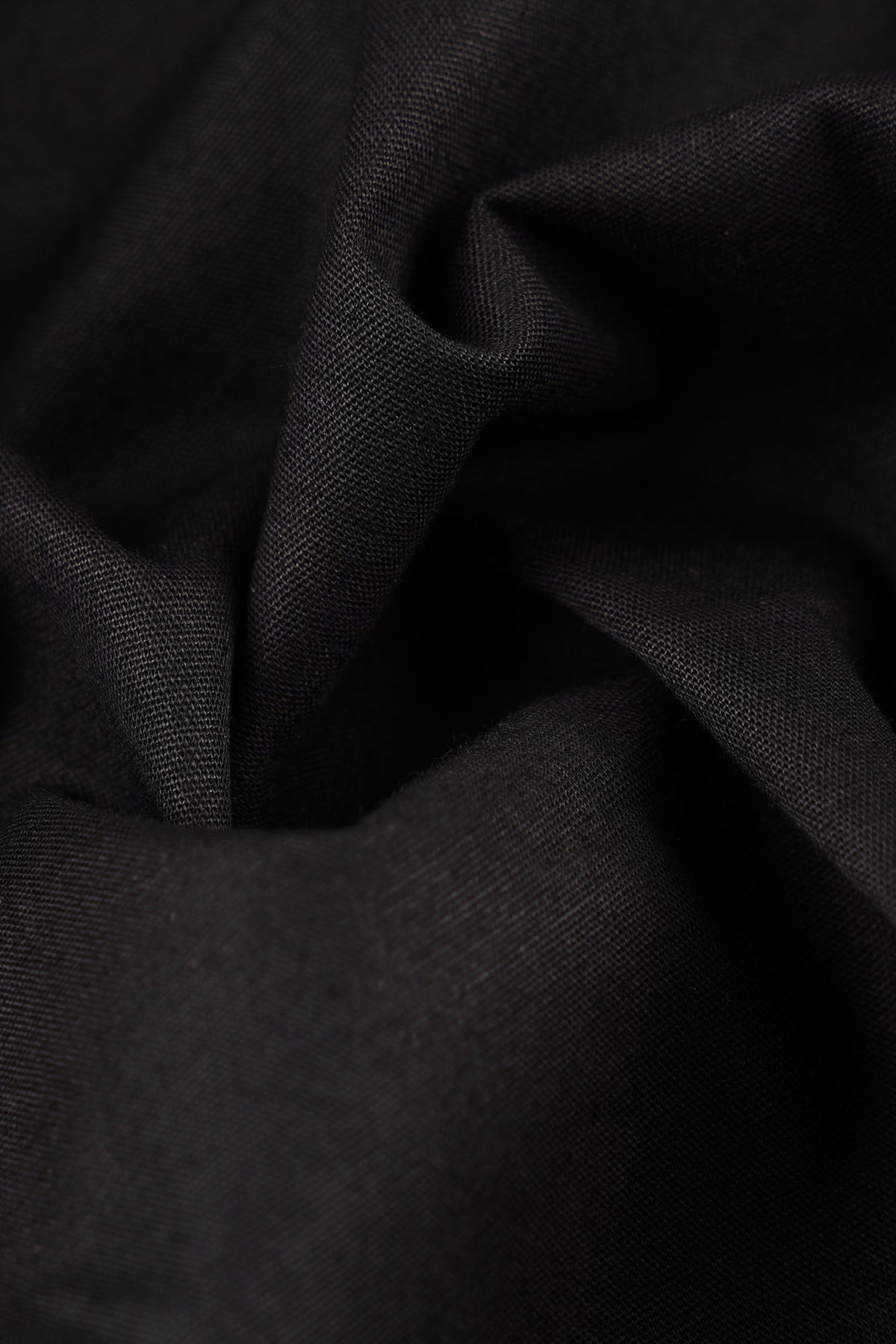Black Poplin Stretch Shirt - Regular Fit
