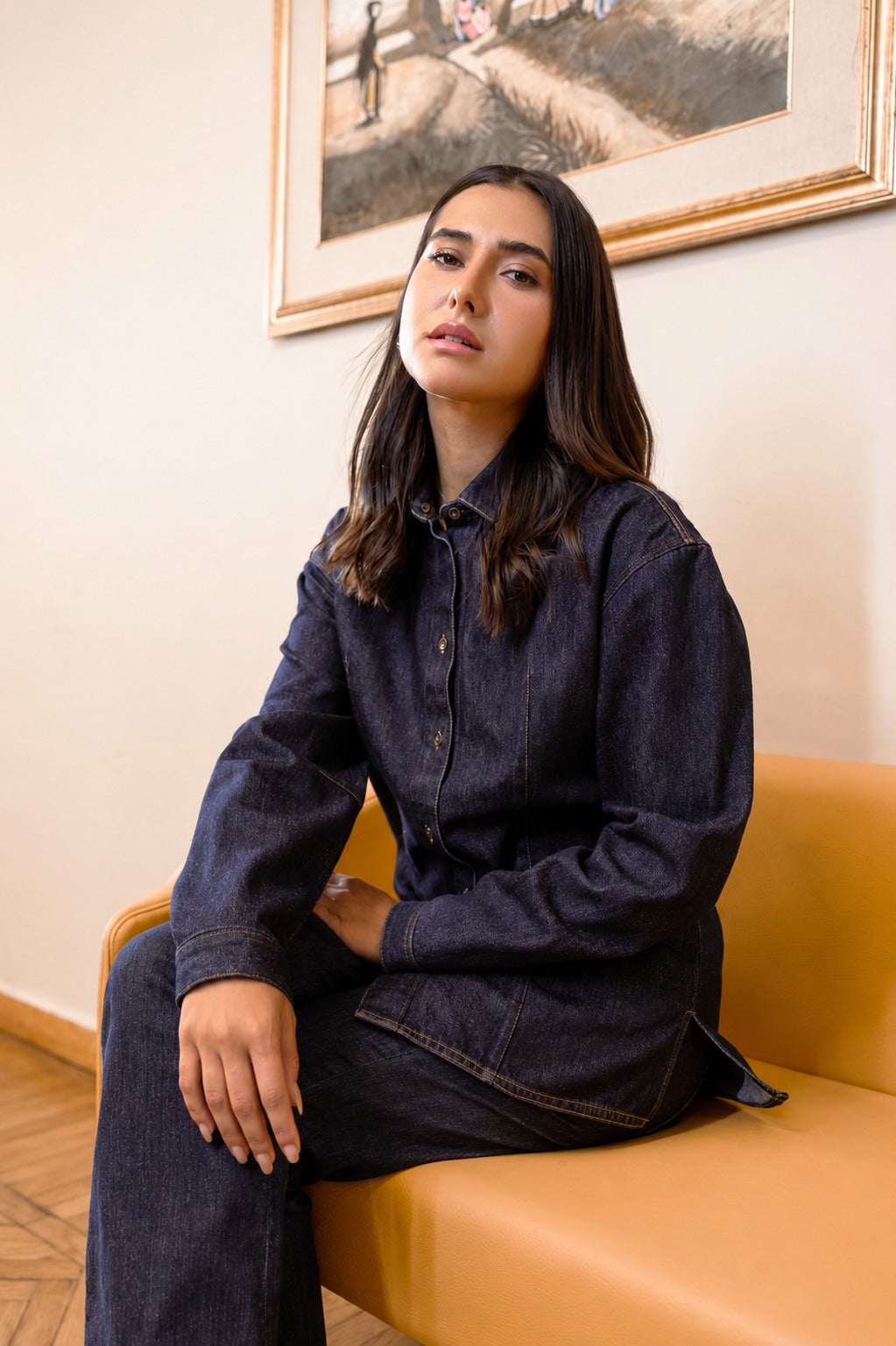 Fitted Denim Shirt