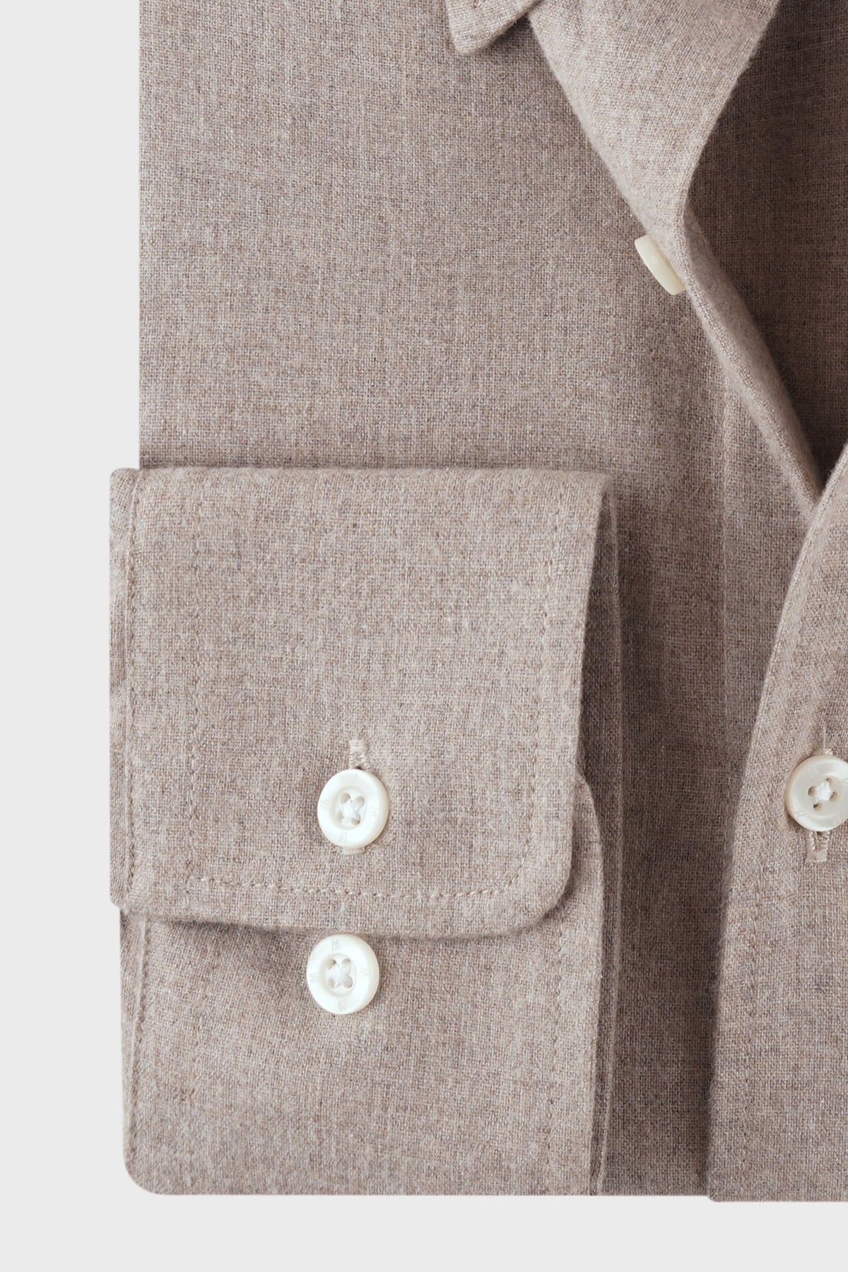 Brushed Melange Flannel Shirt