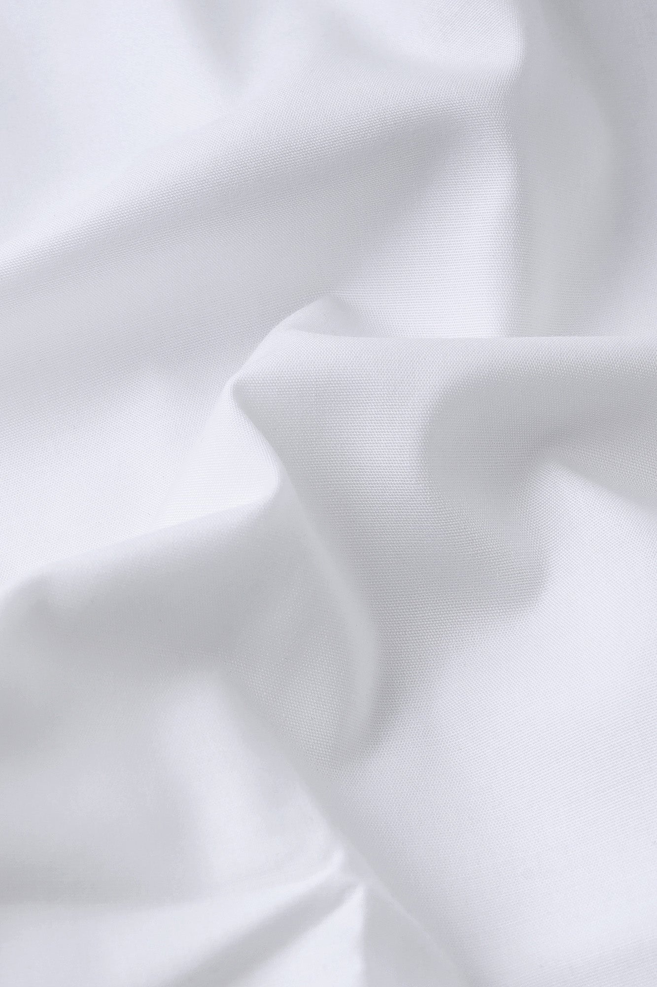 White Poplin Stretch Shirt - Regular Fit