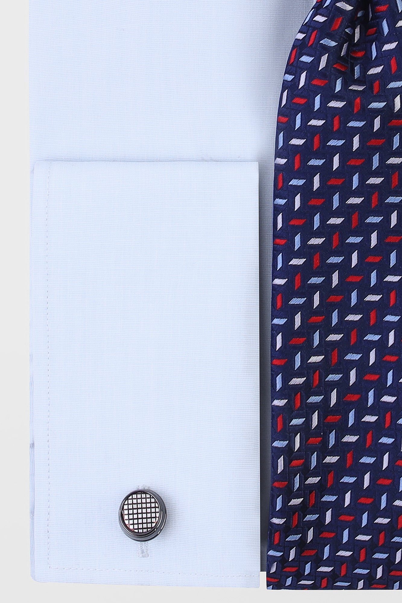 Light Blue Filafil Double Cuff Shirt - Regular Fit