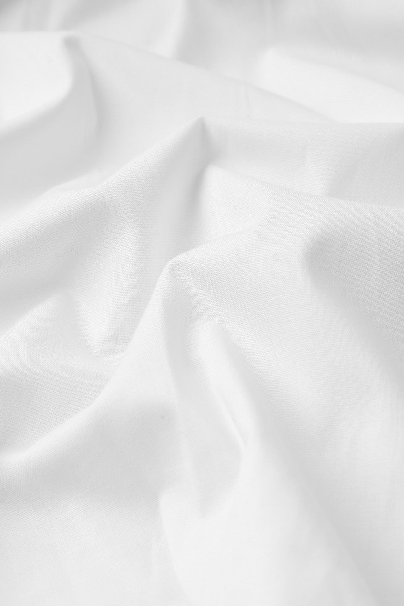 White Poplin Stretch Shirt - Regular Fit