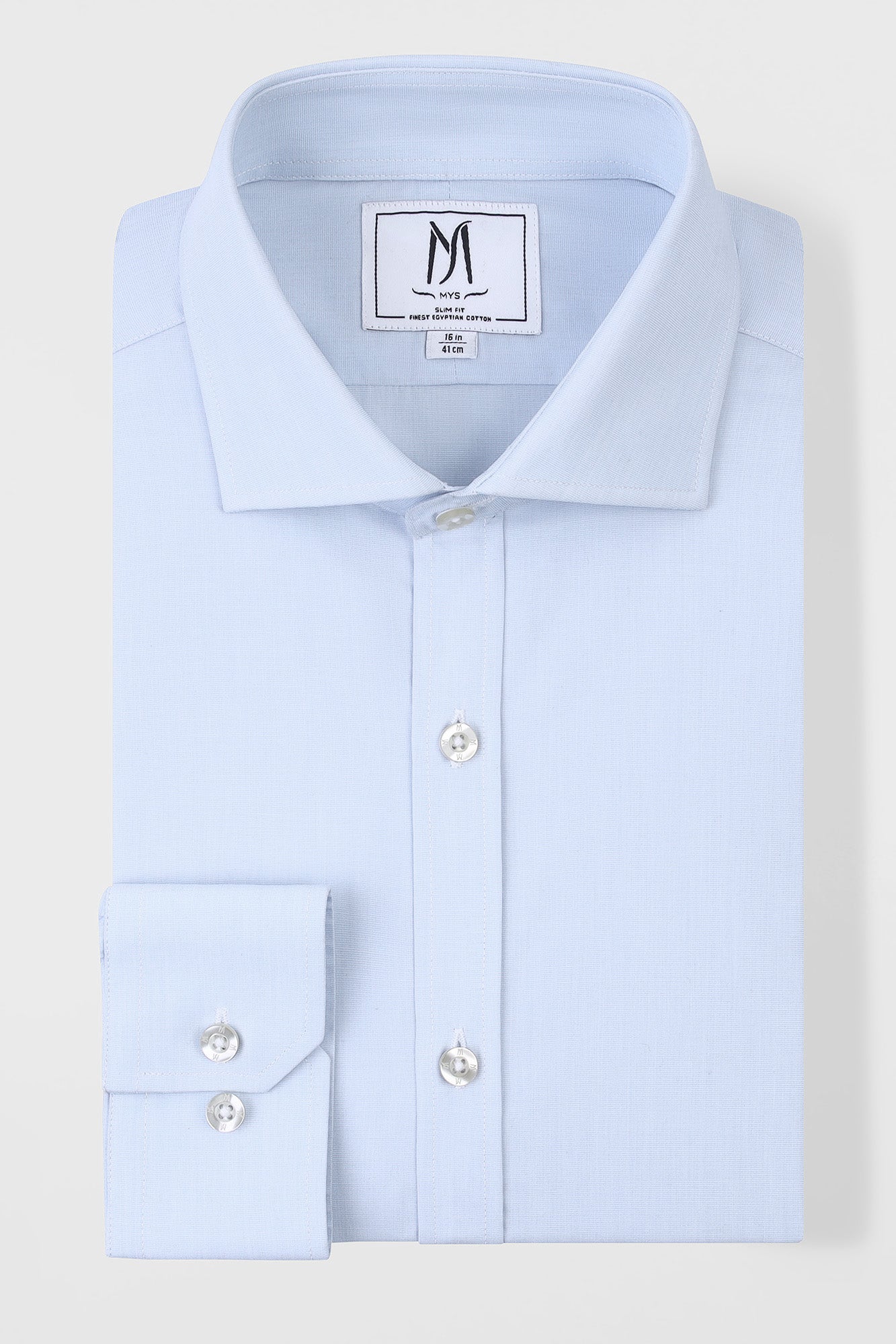 Light Blue Filafil Shirt - Slim Fit